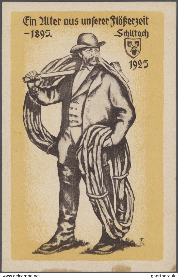 Ansichtskarten: Partie mit etwa 500 AK ab 1897 bis in die Moderne, dabei viele aus dem Schwarzwald a