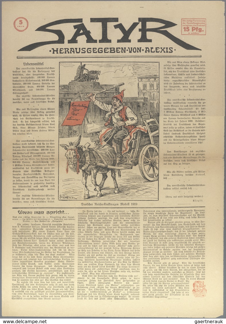 Varia (im Ansichtskartenkatalog): ZEITUNGEN, Deutschland, Revolution Berlin 1918, 2 Ausgaben Der Zei - Autres & Non Classés