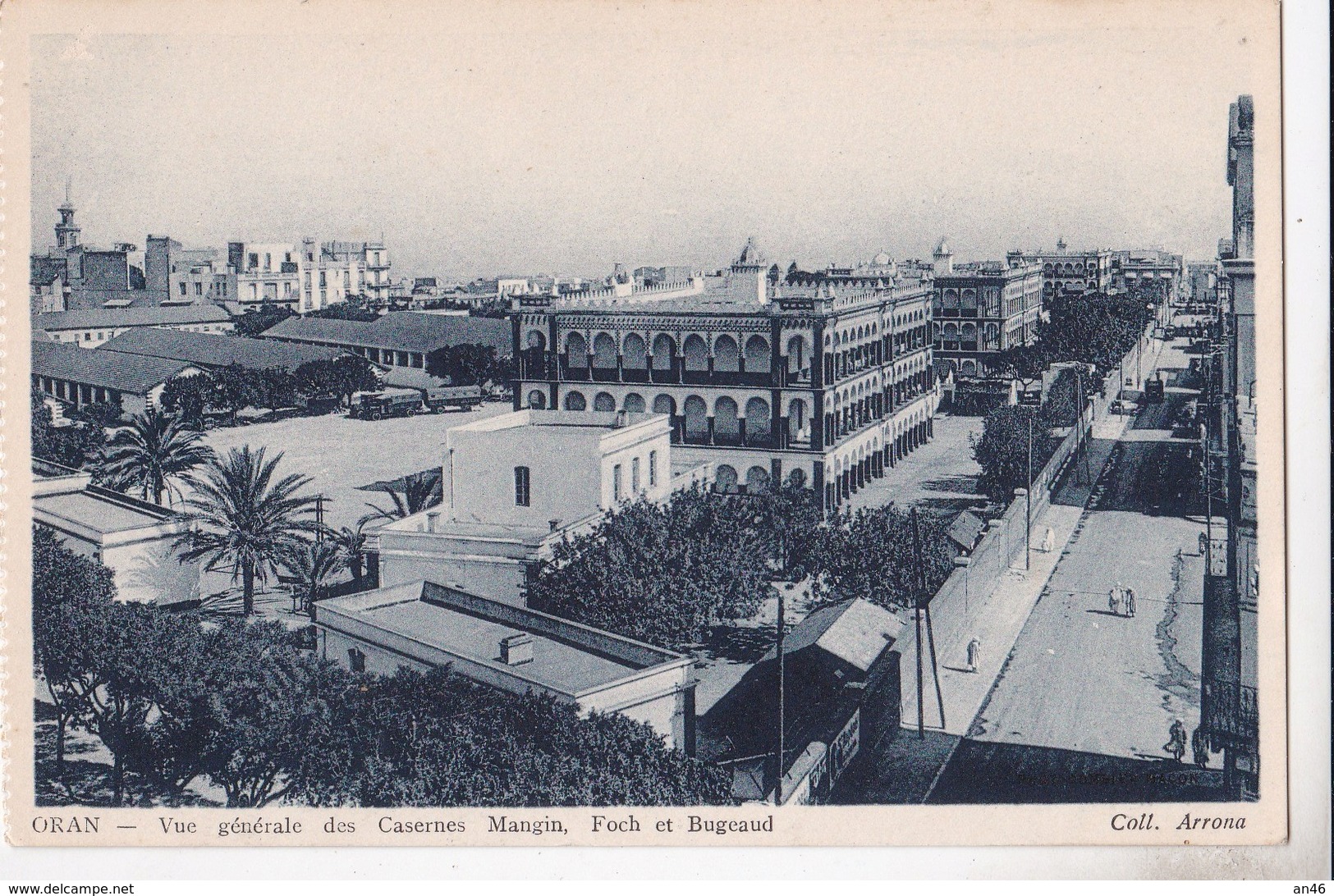 ORAN VUE GENERALE DES CASERNES MANGIN FOCH ET BUGEAUD   AUTENTICA 100% - Oran