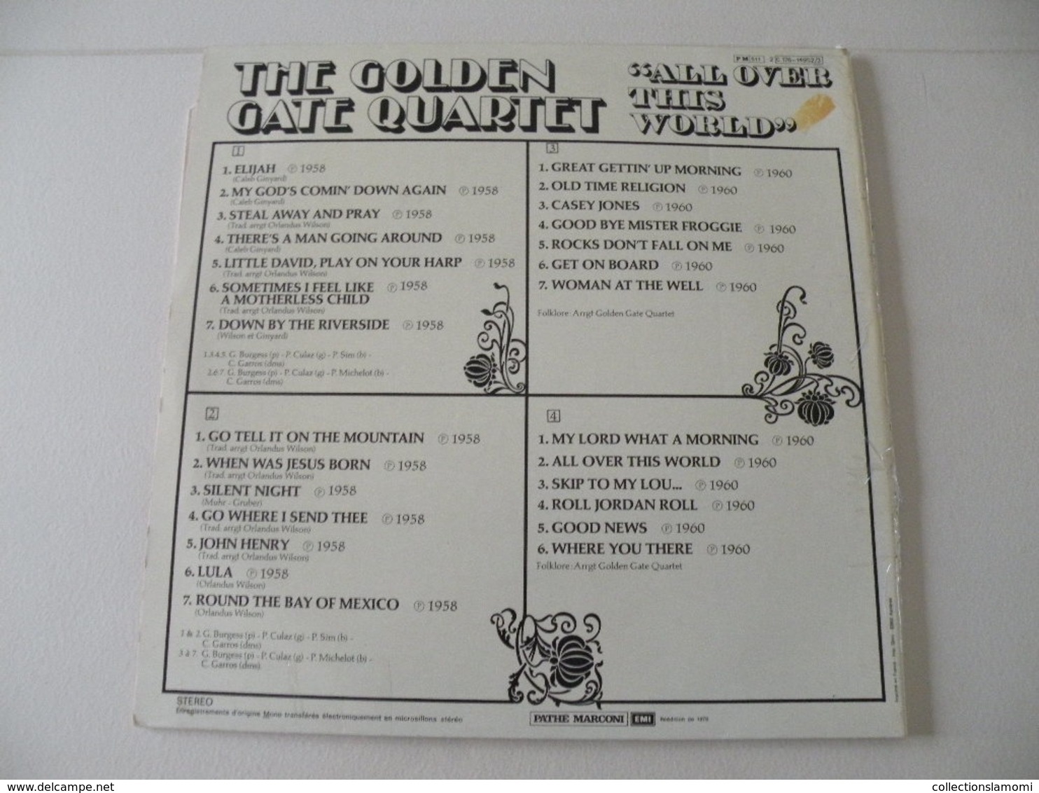 The Golden Gate Quartet 1958-1960 - (Titres sur photos) - Vinyle 33 T LP double album