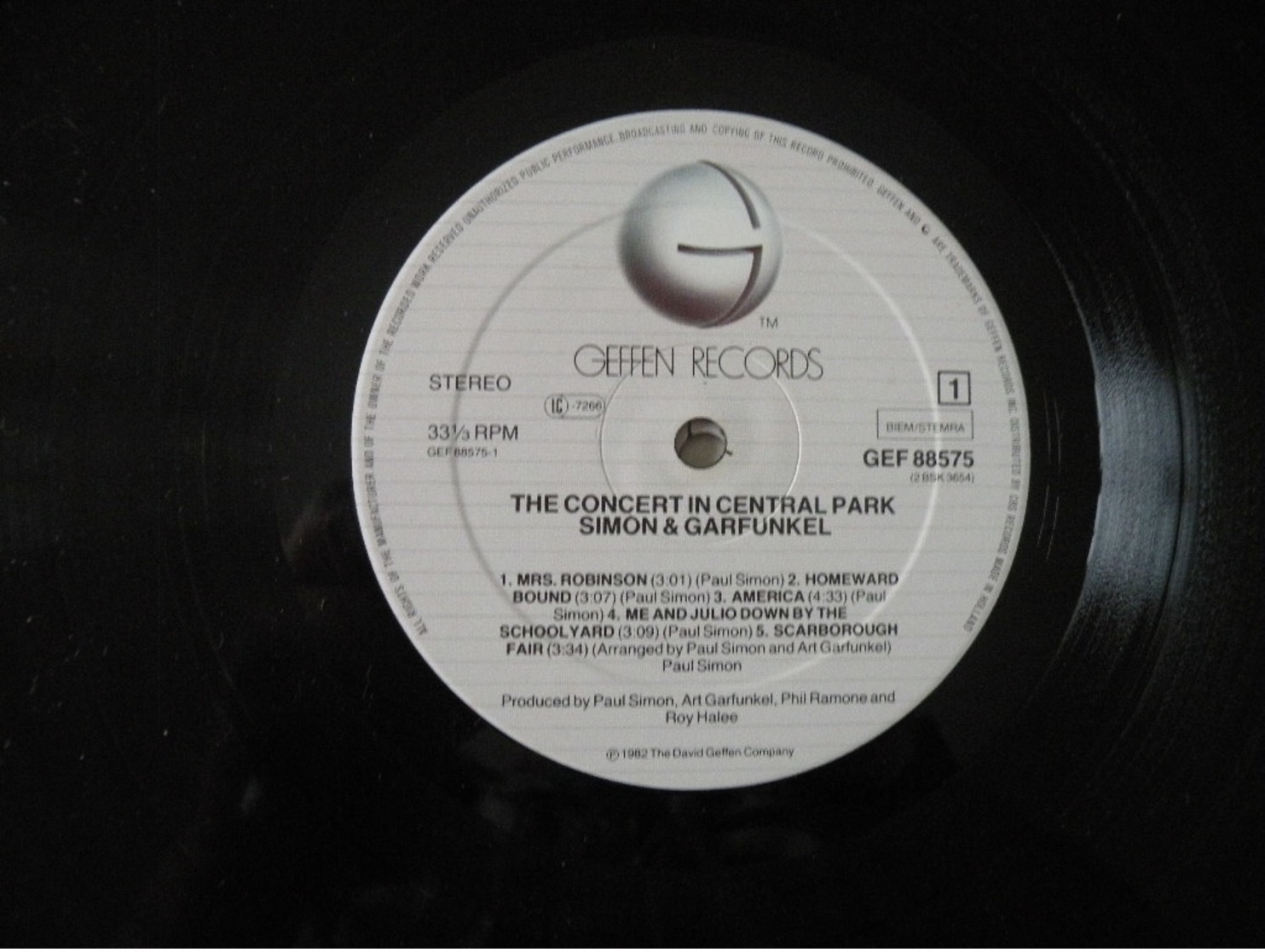 Simon And Garfunkel concert in Central Park - (Titres sur photos) - Vinyle 33 T LP double album