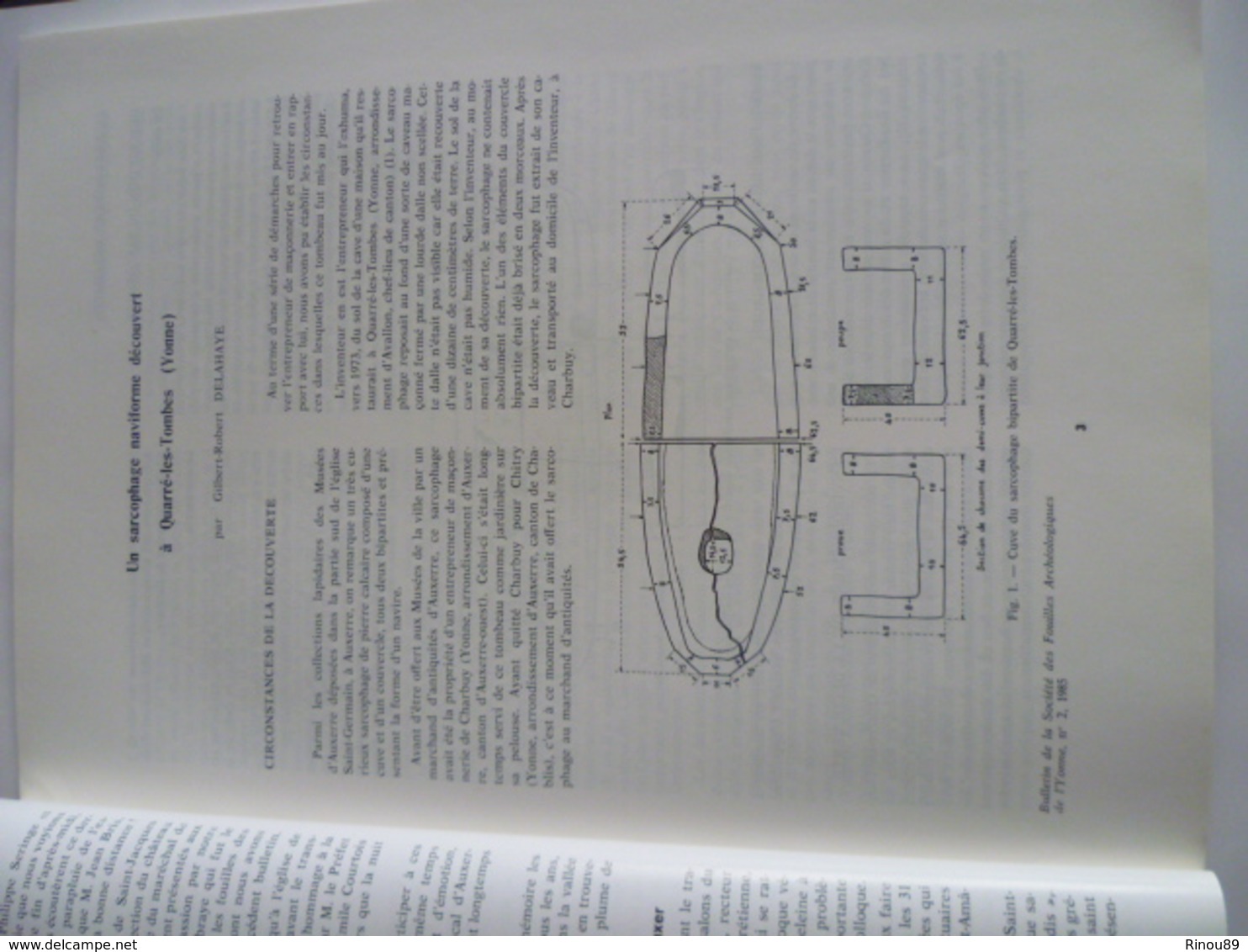 Bulletin De La Société Des Fouilles Archéologiques Et Des Monuments Historiques De L'Yonne TOME 2 - Archéologie