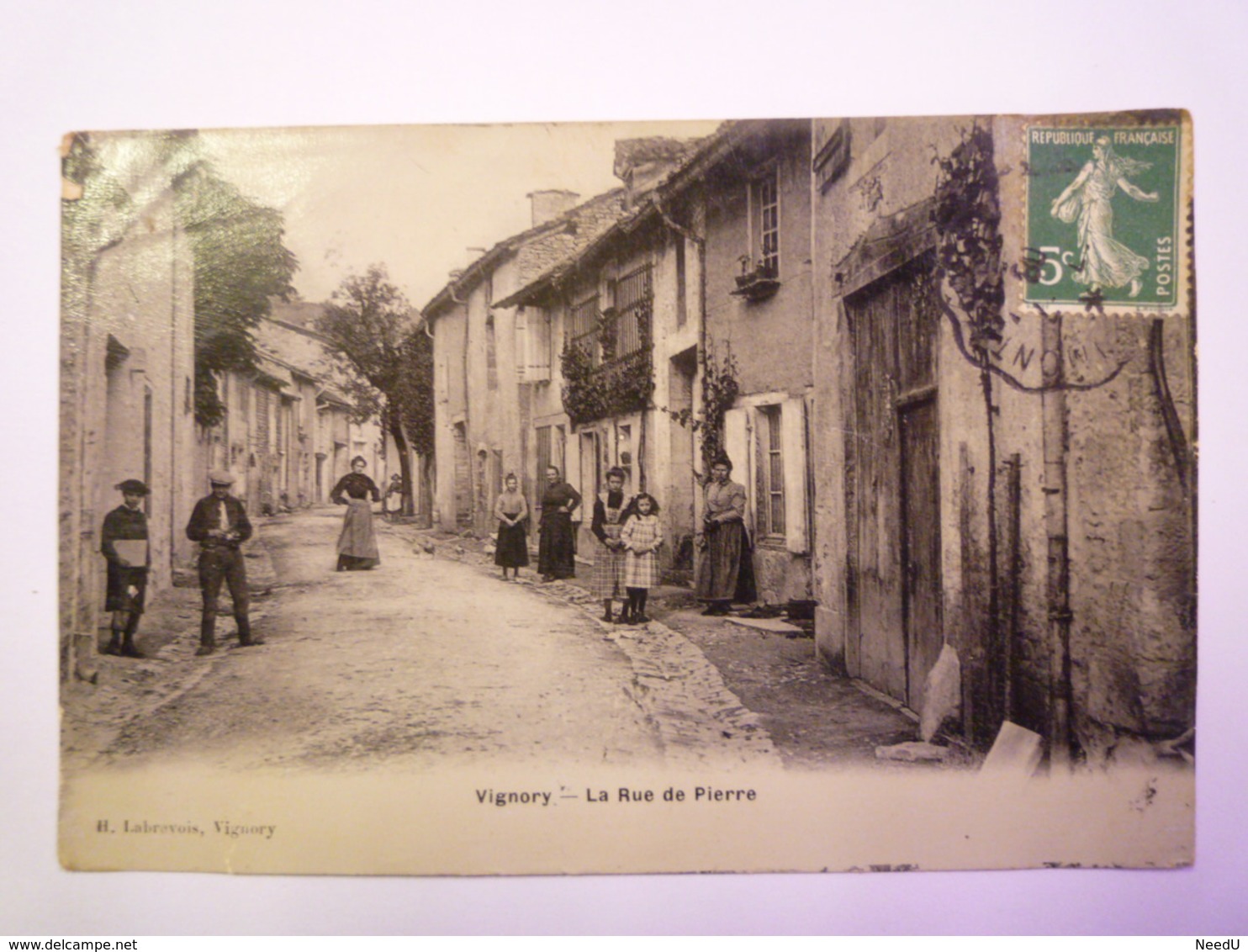 GP 2019 - 11  VIGNORY  (Haute-Marne)  :  La Rue De  PIERRE   1908    XXXX - Vignory