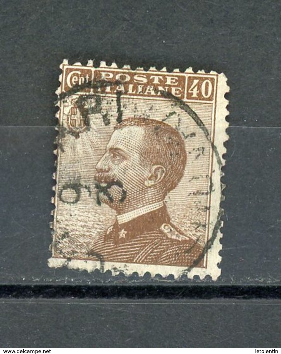 ITALIE : VICTOR-EMMANUEL III -  N° Yvert 80 Obli. - Afgestempeld