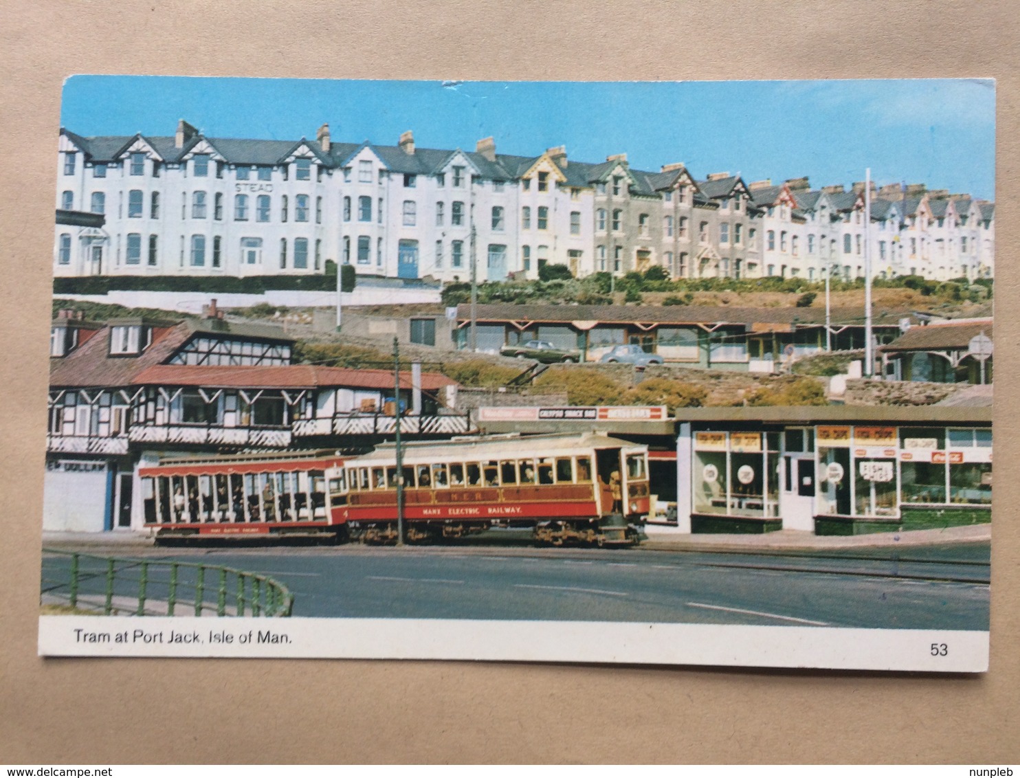 ISLE OF MAN - Tram At Port Jack - Bamforth 53 - Isla De Man