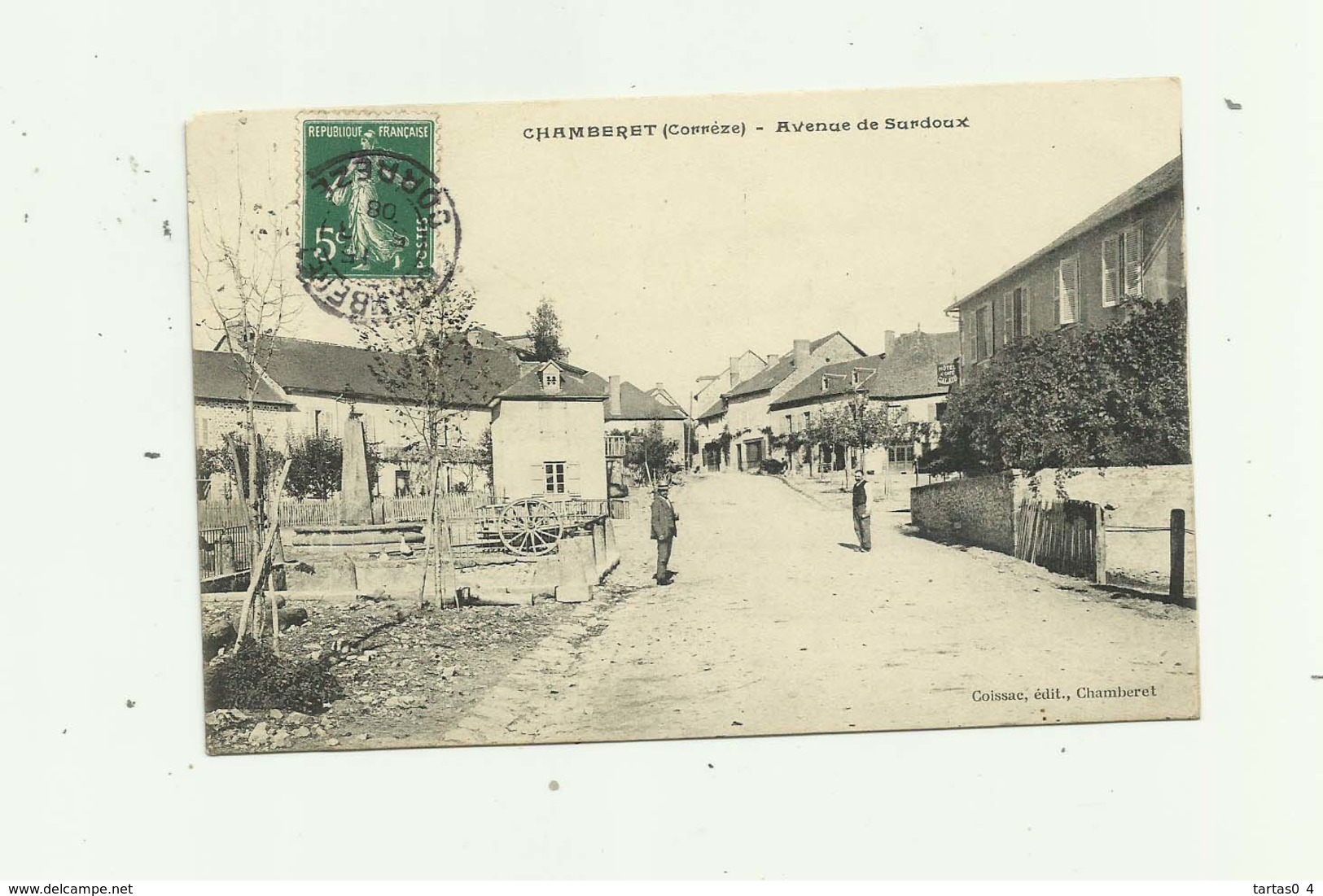 19 - CHAMBERET - Avenue De Surdoux Animée Bon état - Autres & Non Classés