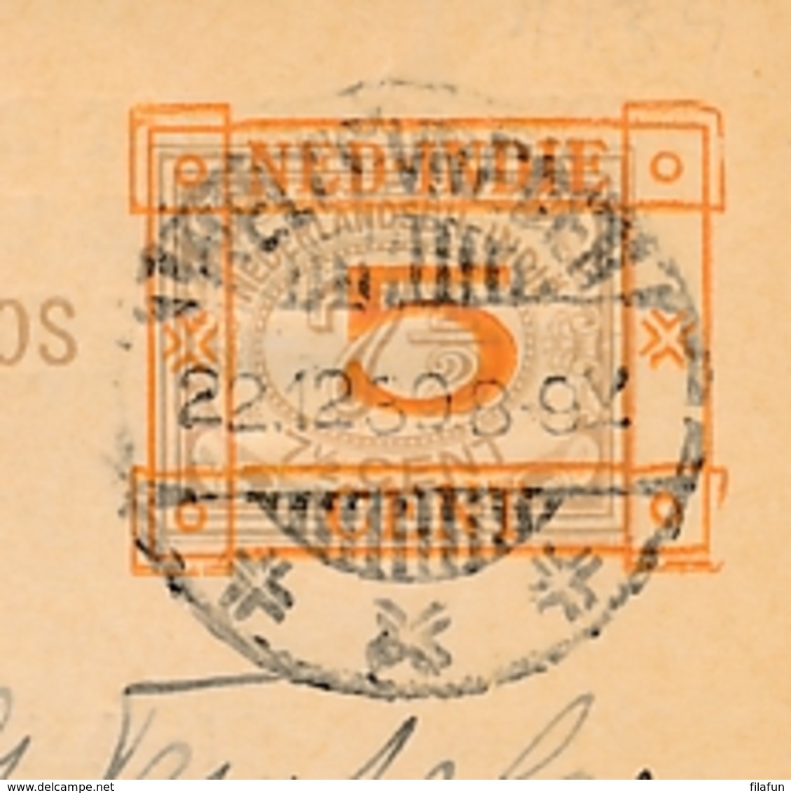 Nederlands Indië - 1930 - 5 Op 7,5 Cent Cijfer, Briefkaart G44 - Particulier Bedrukt Van Weltevreden Naar Amsterdam - Nederlands-Indië