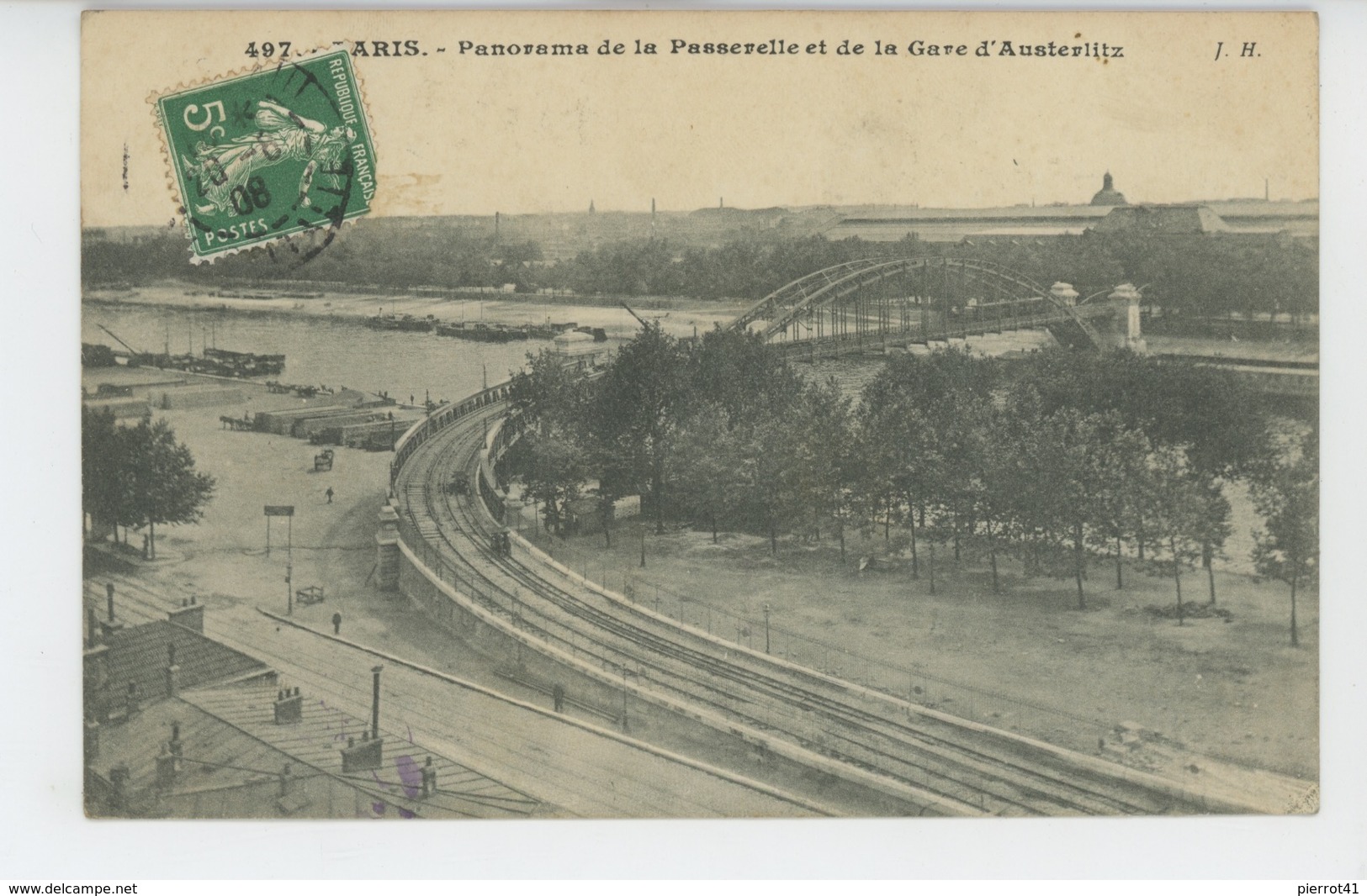 PARIS - XIIIème Arrondissement - Panorama De La Passerelle Et De La Gare D'Austerlitz - Arrondissement: 13