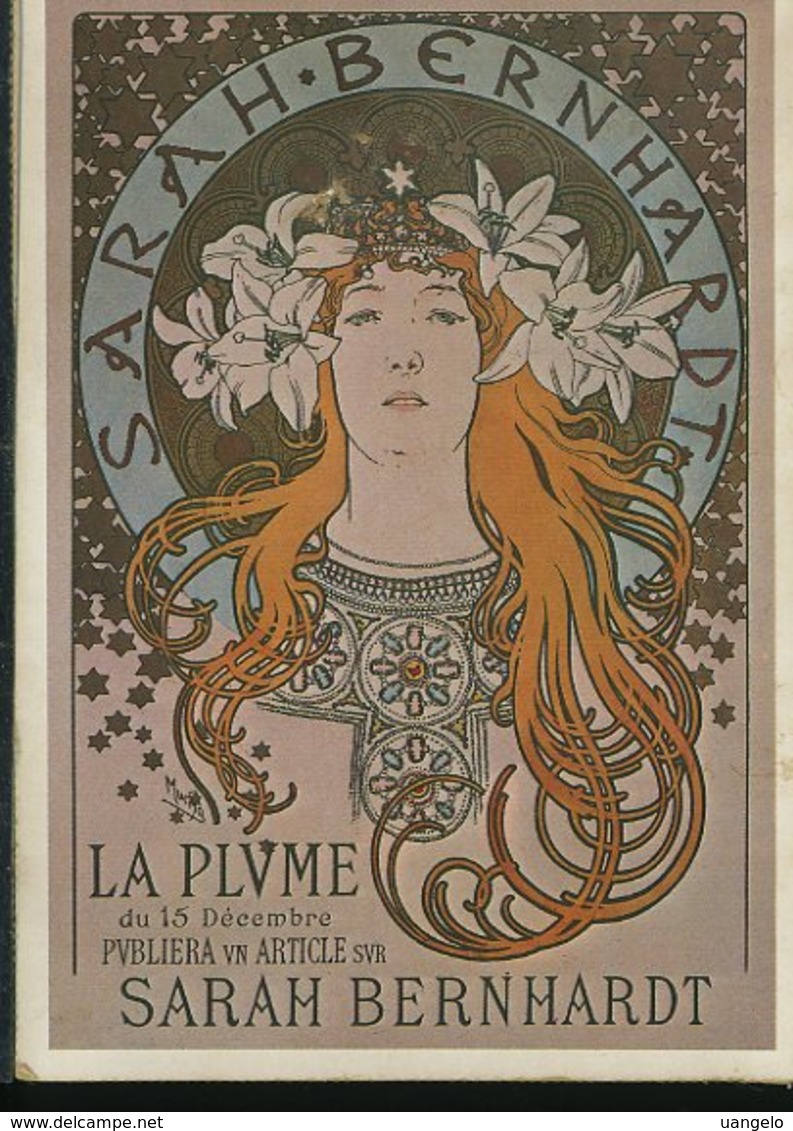 RB30 SARAH BERNHARDT , LA PLUME DU 15 DECEMBRE ... ( RIPRODUZIONE ) - Mucha, Alphonse