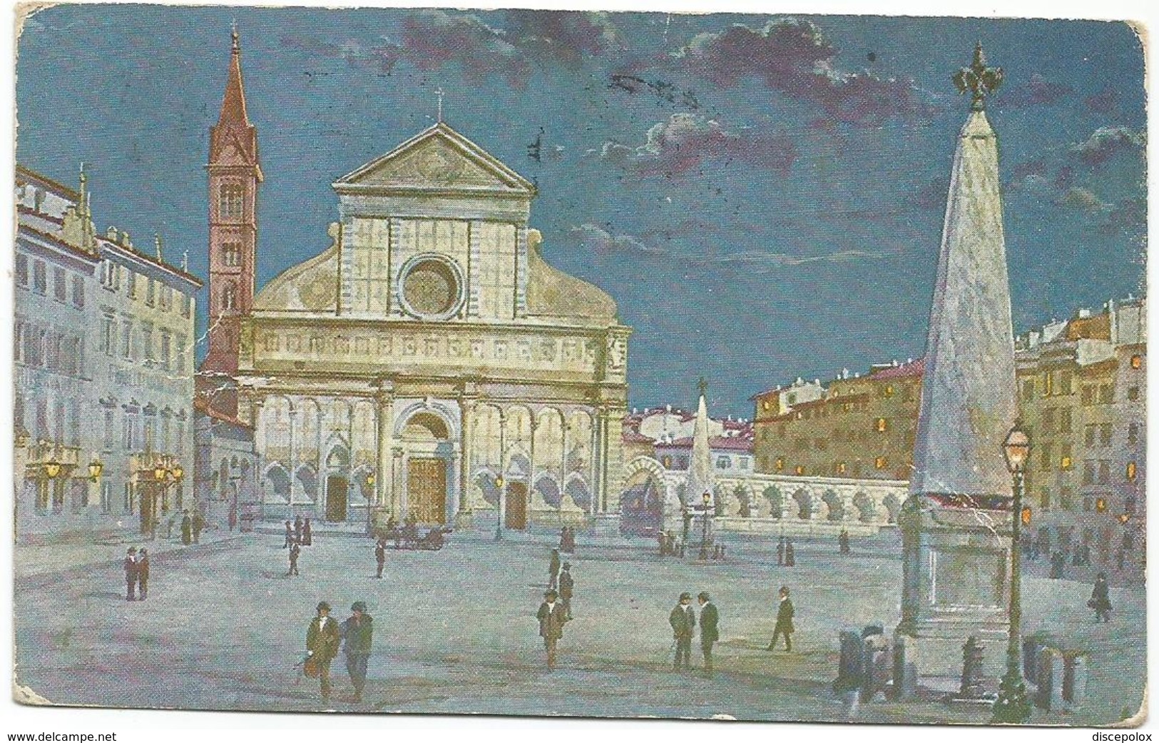 W939 Firenze - Piazza E Chiesa Di Santa Maria Novella - Illustrazione Illustration / Viaggiata 1931 - Firenze