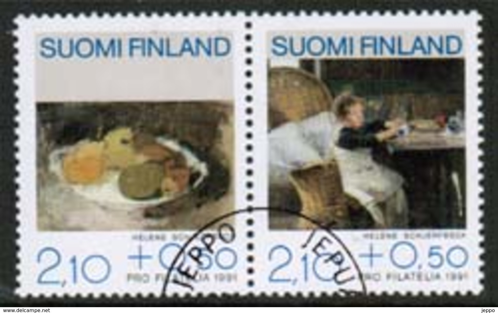 1991 Finland Pro Filatelia Used Pair. - Used Stamps