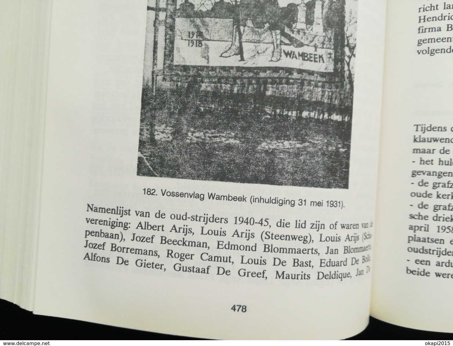 WAMBEEK BIJDRAGEN TOT DE GESCHIEDENIS BOEK LIVRE  JARIG 1993 RÉGIONALISME BELGIË BELGIQUE BRABANT FLAMAND  TERNAT