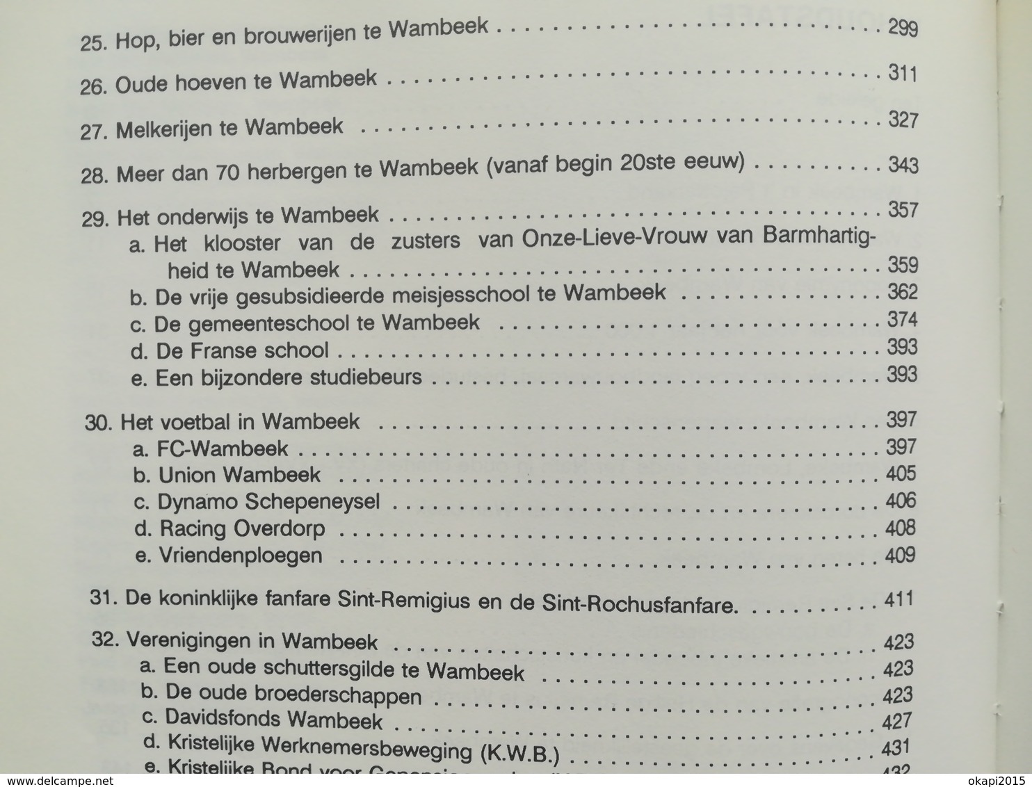 WAMBEEK BIJDRAGEN TOT DE GESCHIEDENIS BOEK LIVRE  JARIG 1993 RÉGIONALISME BELGIË BELGIQUE BRABANT FLAMAND  TERNAT