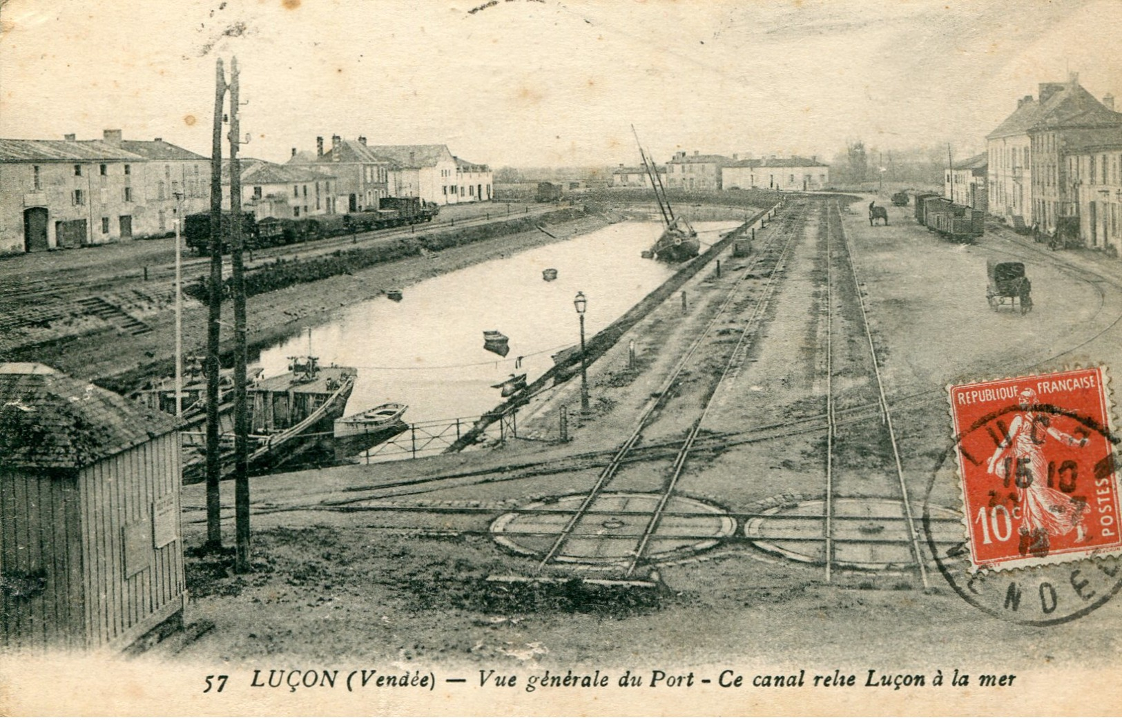 85 - LUÇON - Vue Générale Du Port. Ce Canal Relie Luçon à La Mer - Lucon