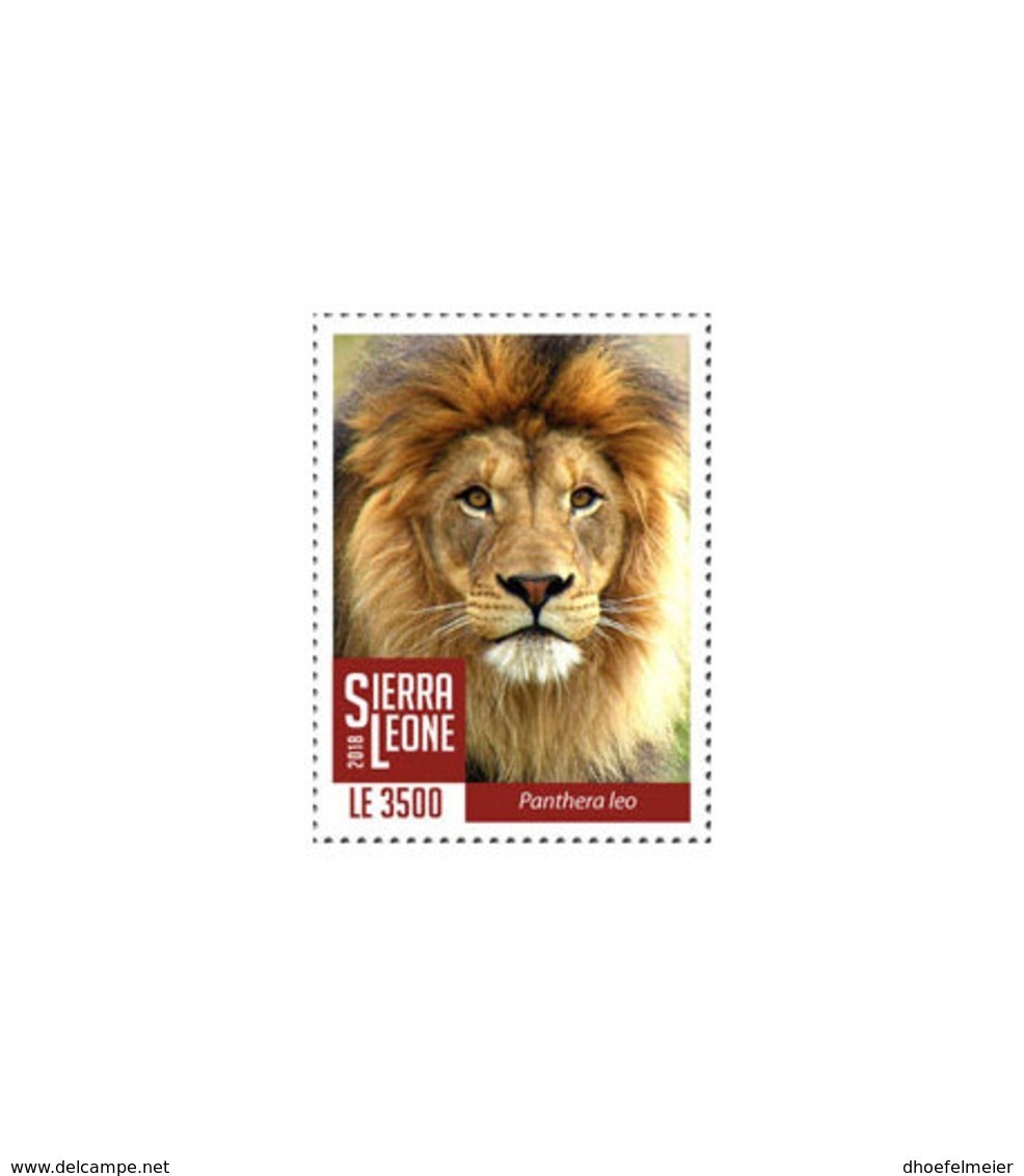 SIERRA LEONE 2018 MNH Lions III 1v - OFFICIAL ISSUE - DH1902 - Sierra Leone (1961-...)