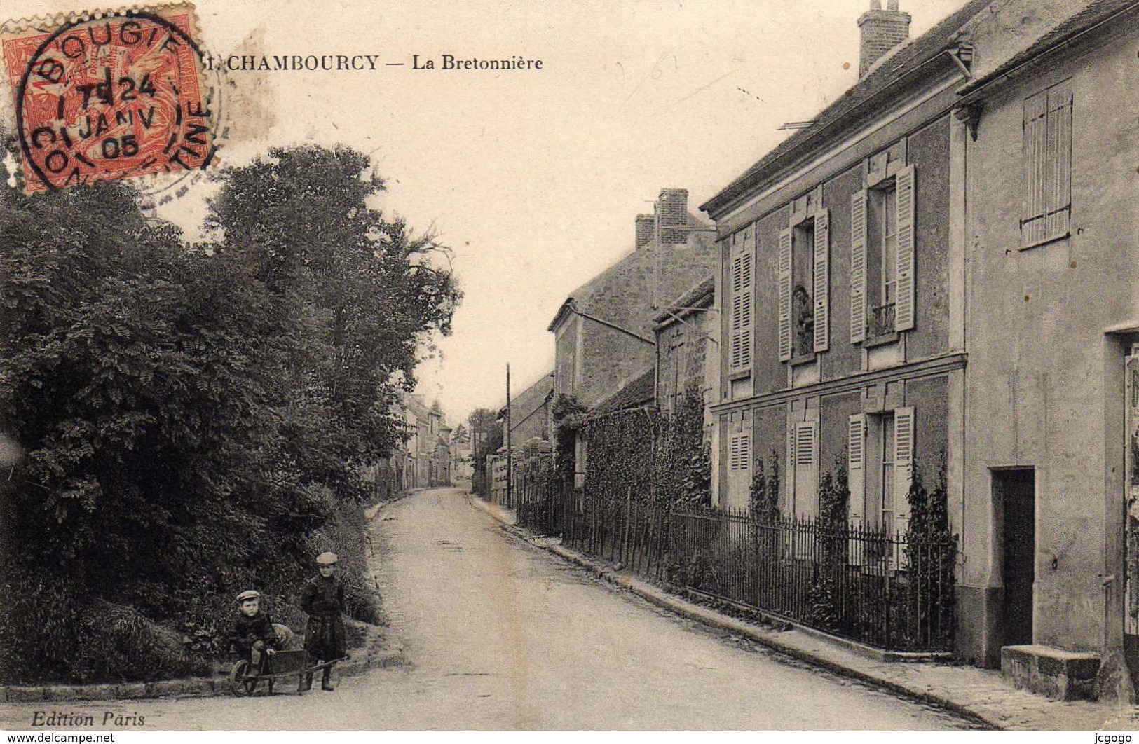 CHAMBOURCY   La Bretonnière. Carte écrite En 1905   Très Bon état - Chambourcy