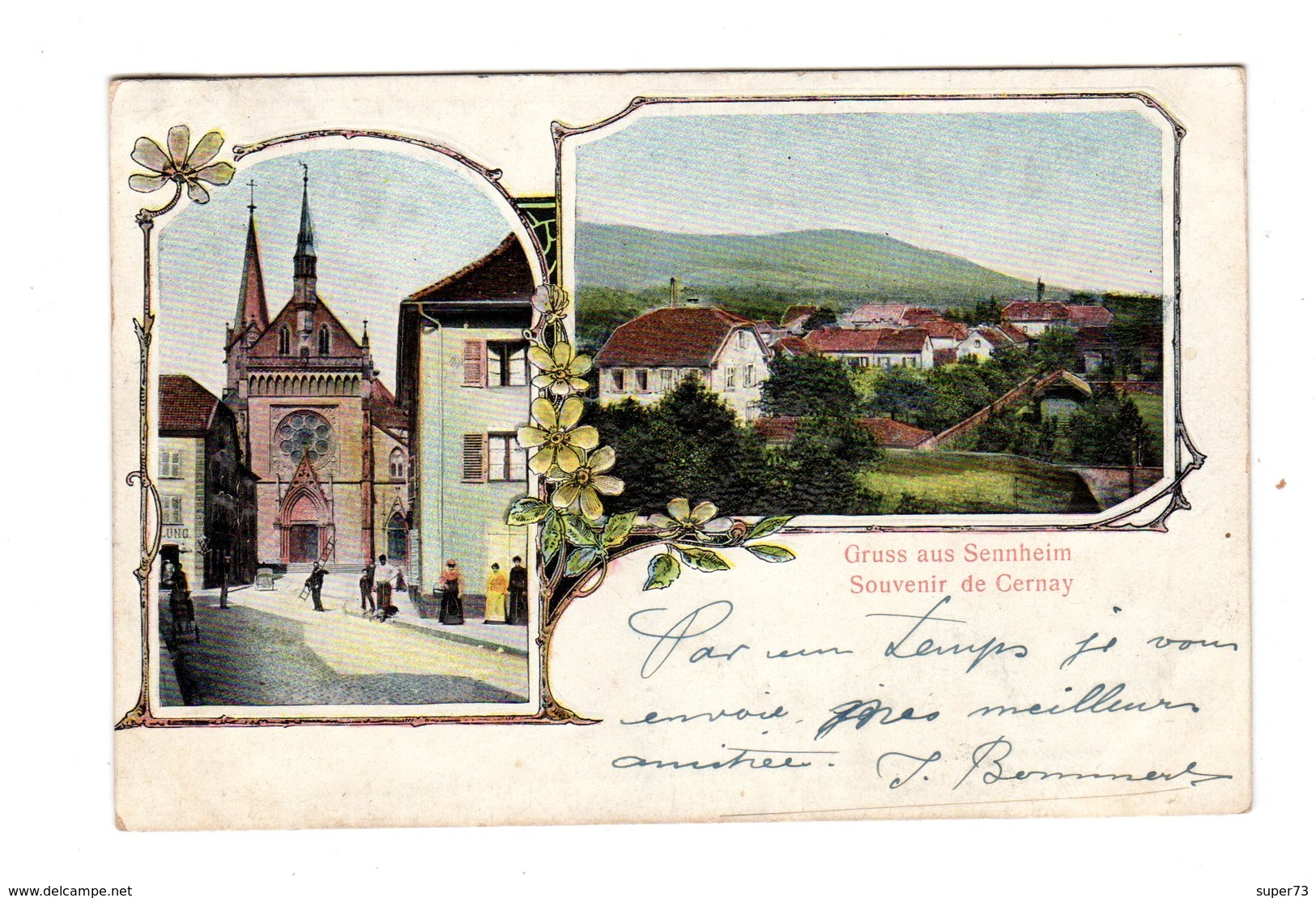 CPA 68 -  Gruss Aus Sennheim - Souvenir De Cernay - Cernay