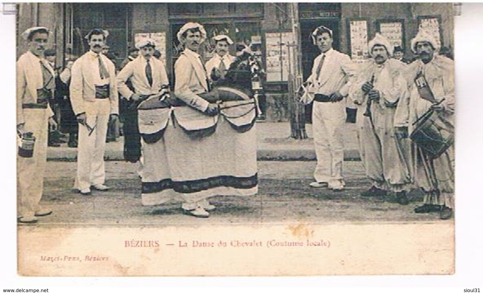 34  BEZIERS     LA  DANSE  DU CHEVALET  COUTUME LOCALE      HE276 - Beziers