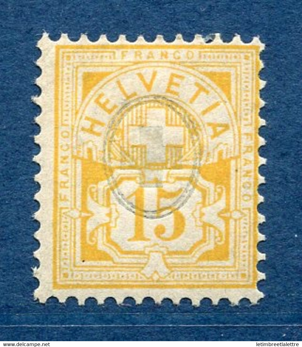 ⭐ Suisse - YT N° 62 * - Neuf Avec Charnière - 1882 ⭐ - Unused Stamps