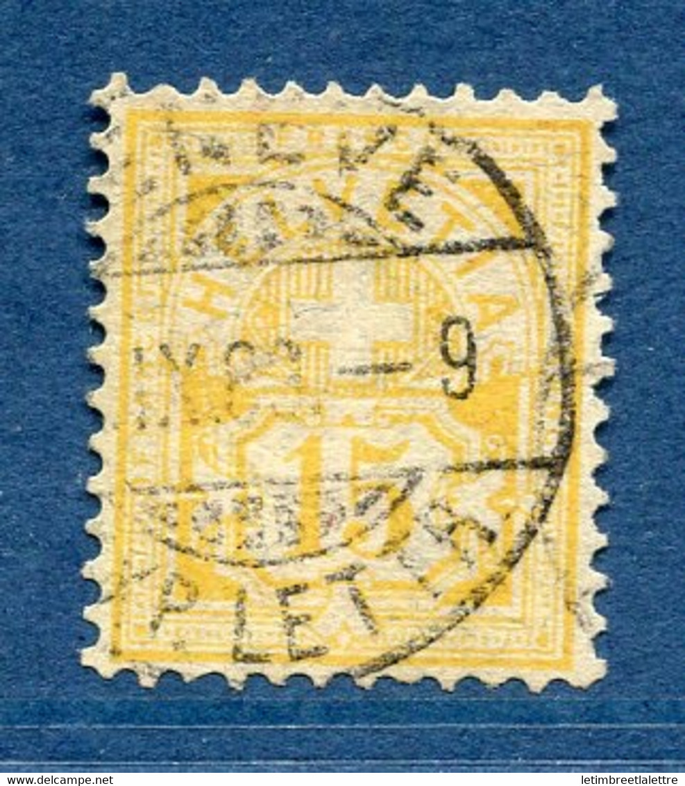 ⭐ Suisse - YT N° 69 - Oblitéré - 1882 / 1899 ⭐ - Oblitérés