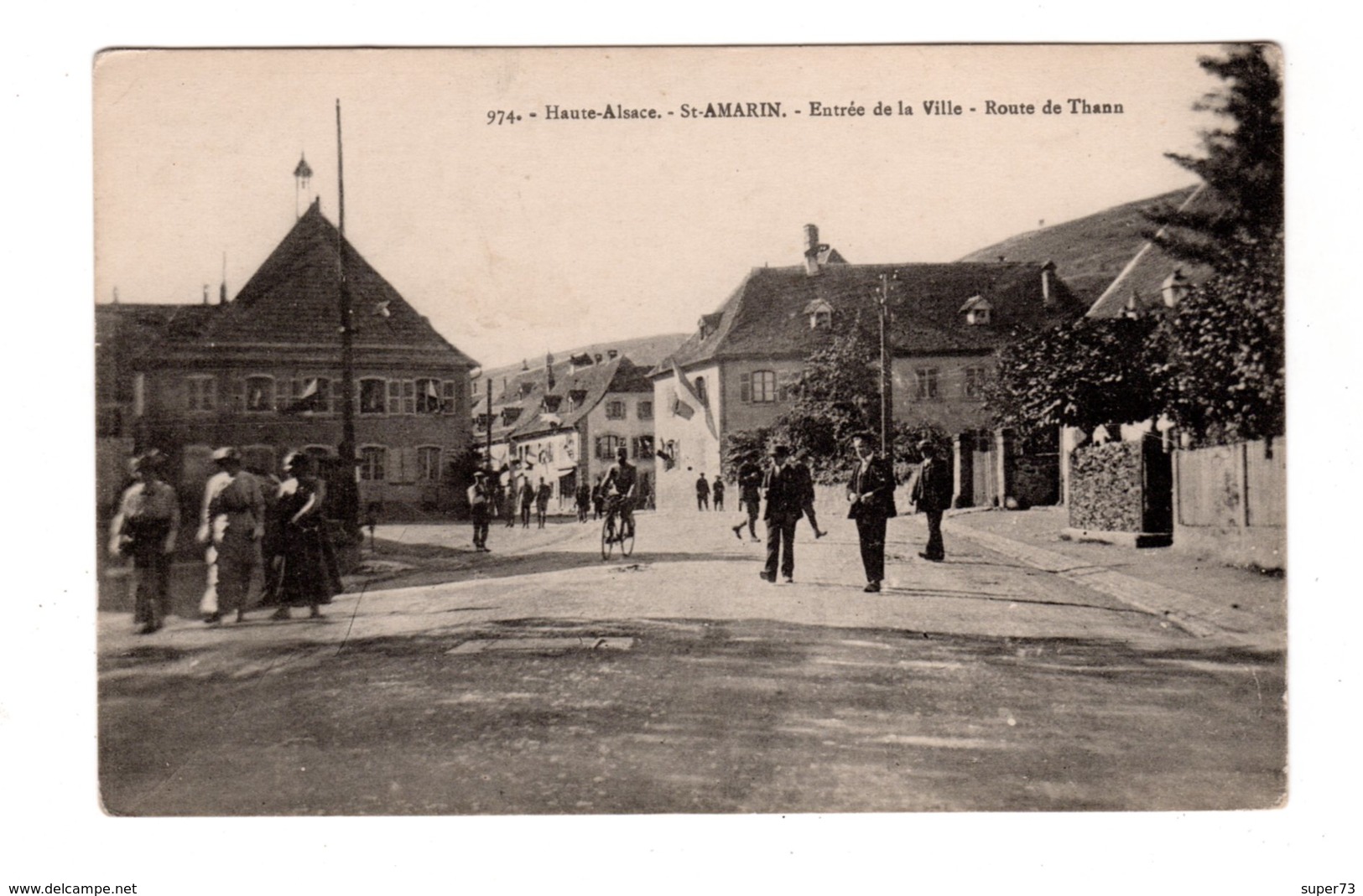 CPA 68 -  Haute Alsace - St Amarin - Entrée De La Ville - Route De Thann - Saint Amarin