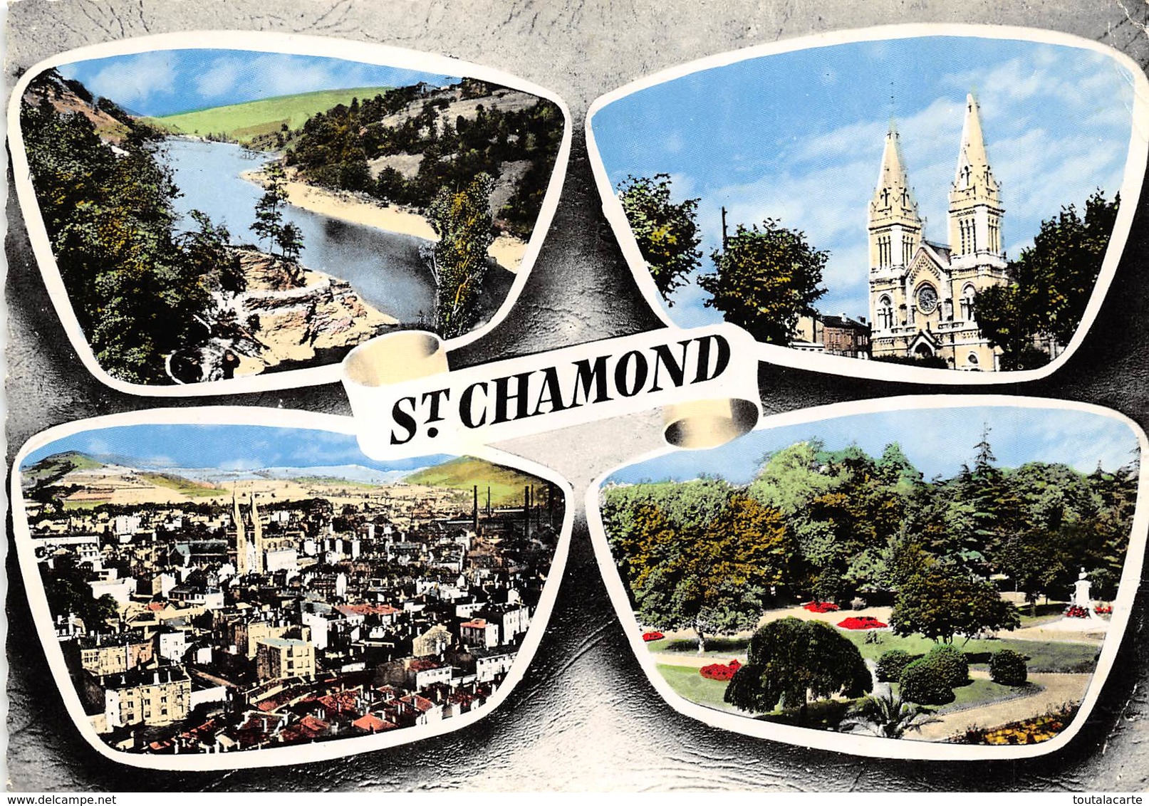 CPSM 42 ST CHAMOND MULTI VUES    Grand Format 15 X 10,5 Cm - Saint Chamond