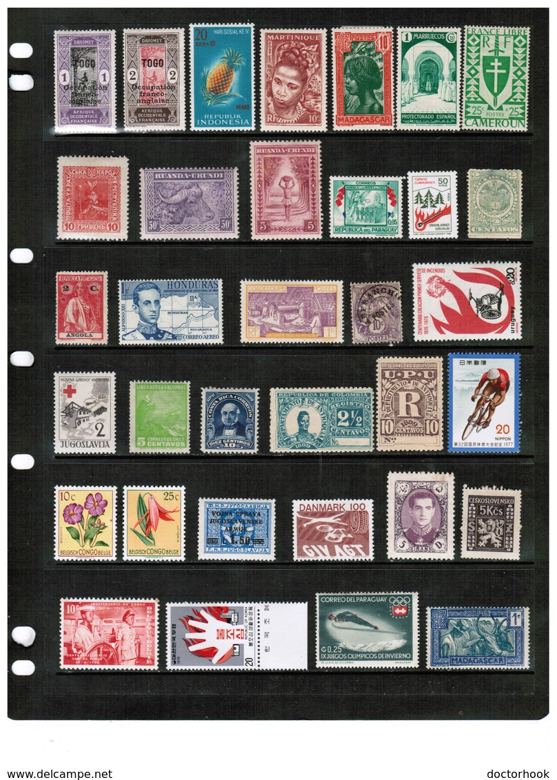 WORLDWIDE---Collection Of MINT Light Hinged/Hinged DL-664 - Collections (without Album)