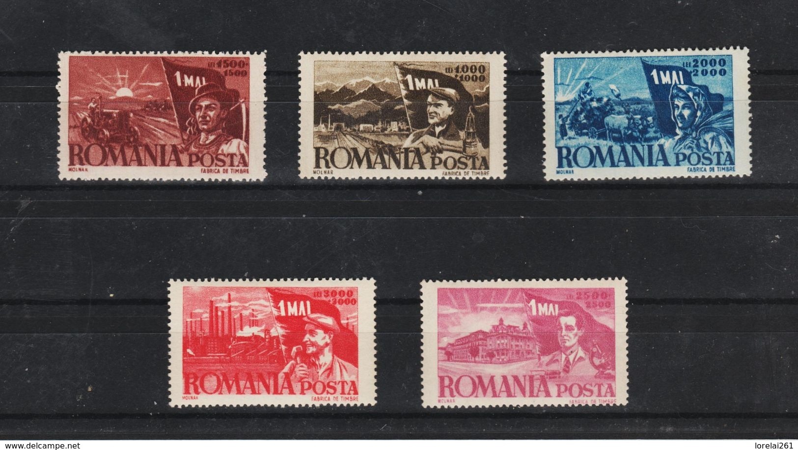 1947 -  COMM. DU 1 MAI   MI No  1057/1061  MNH - Ungebraucht