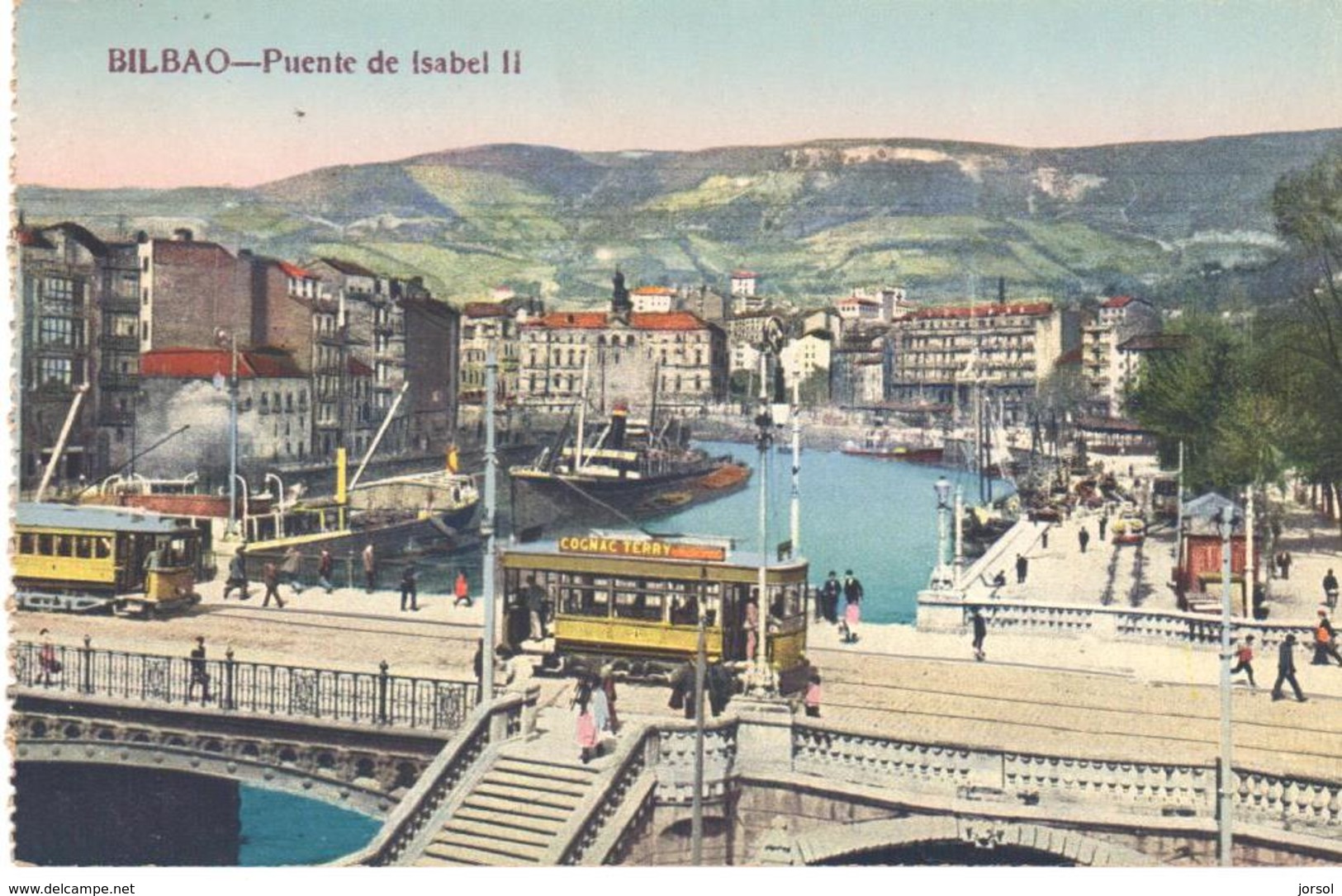 POSTAL   BILBAO  -PAIS VASCO  - PUENTE DE ISABEL II - Otros & Sin Clasificación