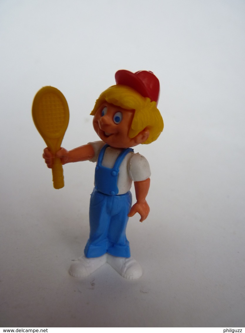 FIGURINE GIODI RAQUETTE TENNIS 04 KINDER MONTABLE 1986 (2) - Mountables