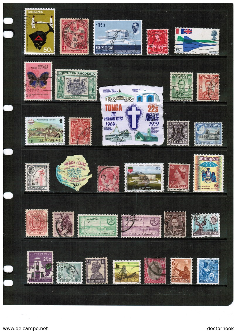 BRITISH COMMONWEALTH---Collection Of USED DL-668 - Collections (without Album)