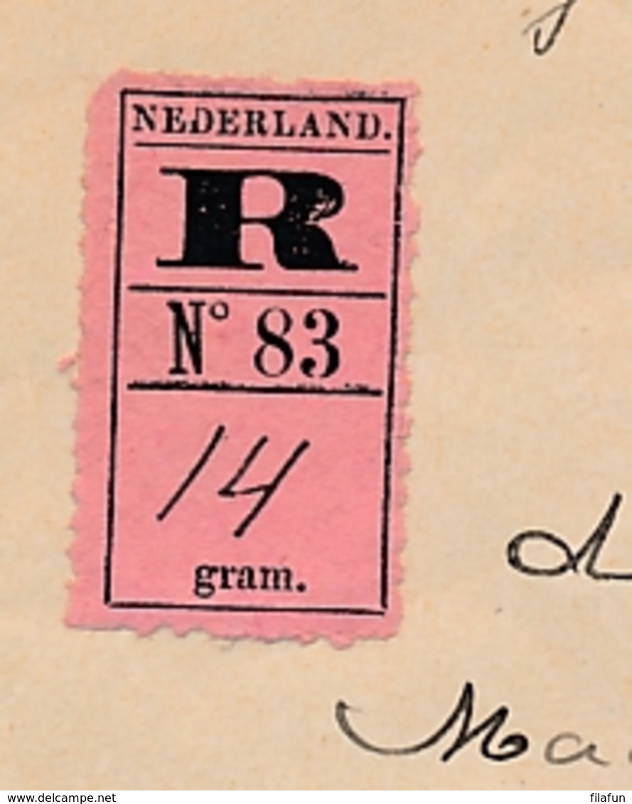 Nederland - 1901 - 12,5 Cent Bontkraag, Envelop G9b + 5 Cent Met Aangegeven Waarde En Roze R-strook Van GR Winterswijk - Ganzsachen