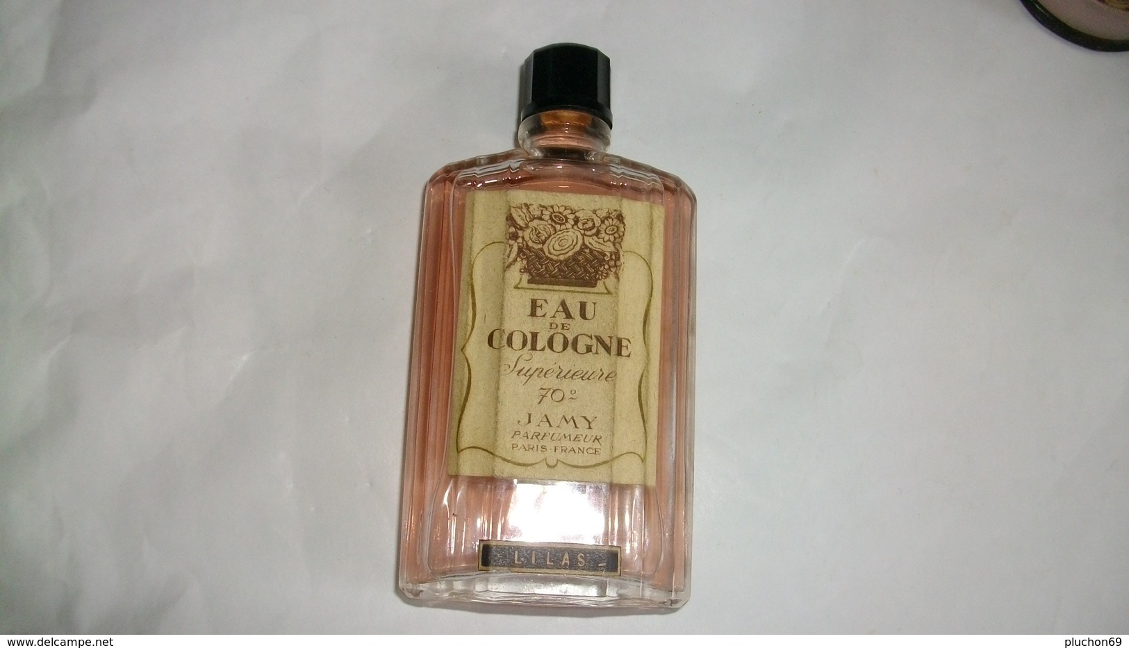 Flacon De Parfum   " Eau De Cologne Lilas  " Jamy  10 Cm - Miniatures (sans Boite)