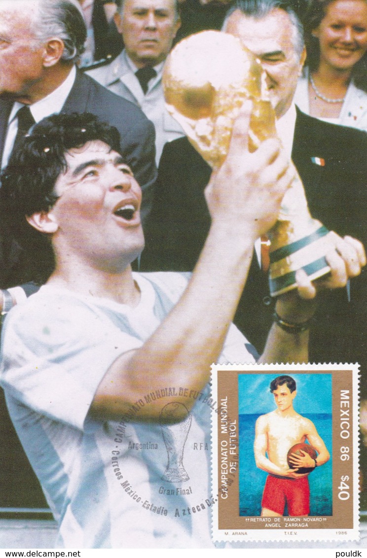 Mexico 1986 Mexico FIFA World Cup Football Maxicard (G93-22) - 1986 – Mexiko