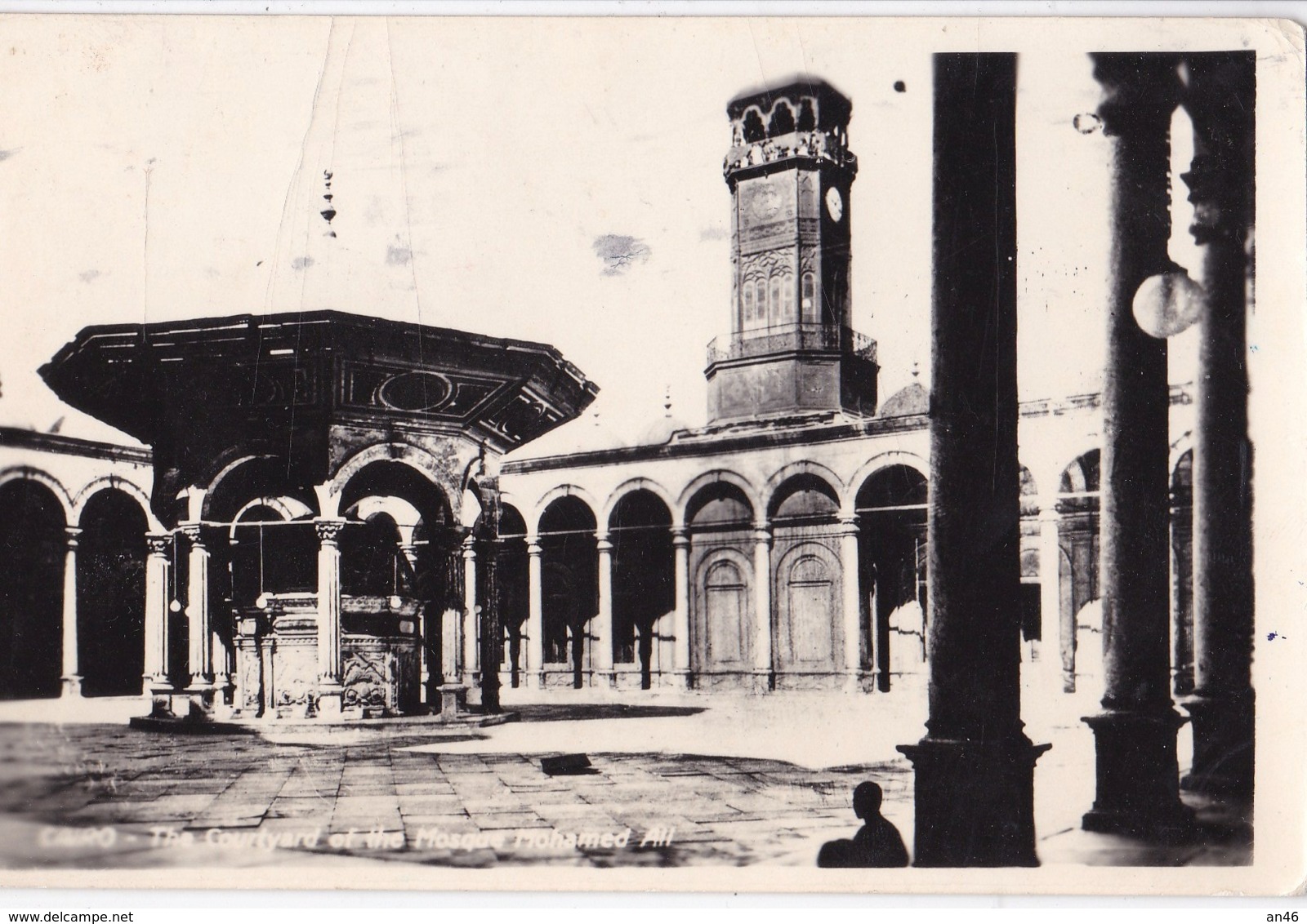 CAIRO THE COURTYARD OF THE MOSQUE MOHAMED ALI  VG AUTENTICA 100% - Cairo