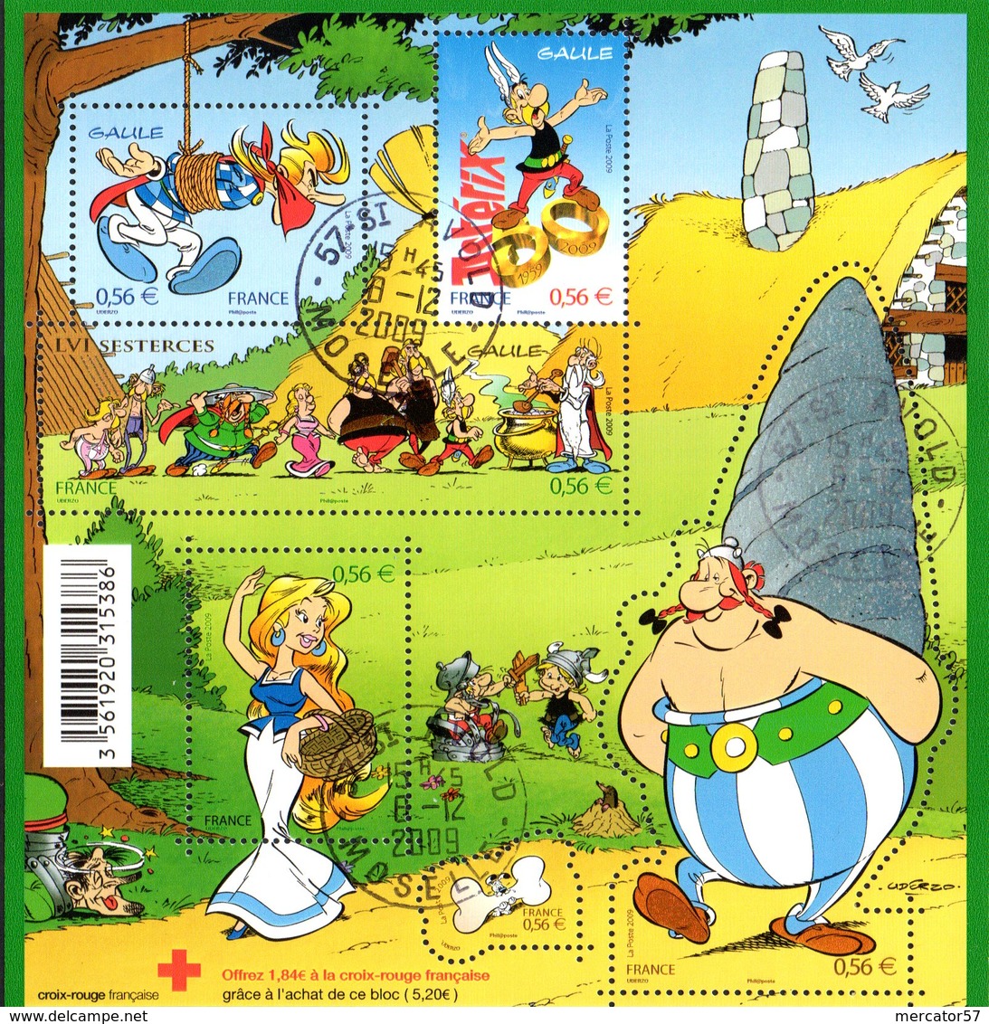 FRANCE Yvert Bloc F4425  50 Ans D'Astérix Le Gaulois Avec Obl D'époque Bien Lisible - Oblitérés