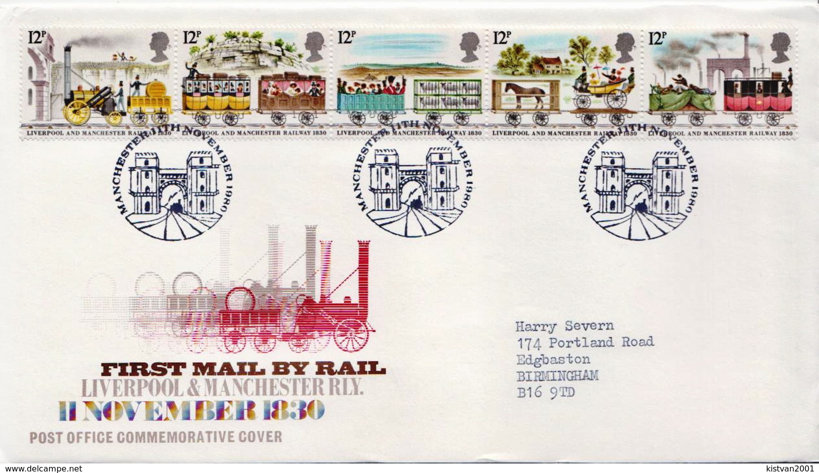 Great Britain Set On Used FDC - Trains