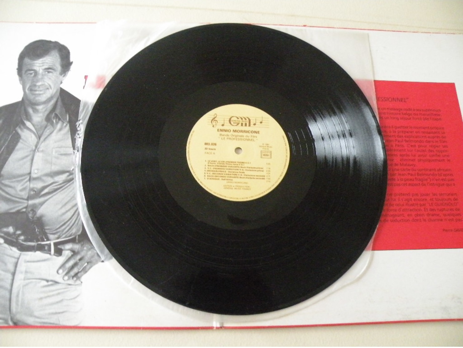 Musique Du Film Le Professionnel -(Titres Sur Photos)- Vinyle 33 T LP Jean Paul Belmondo,musique Ennio Morricone - Musique De Films