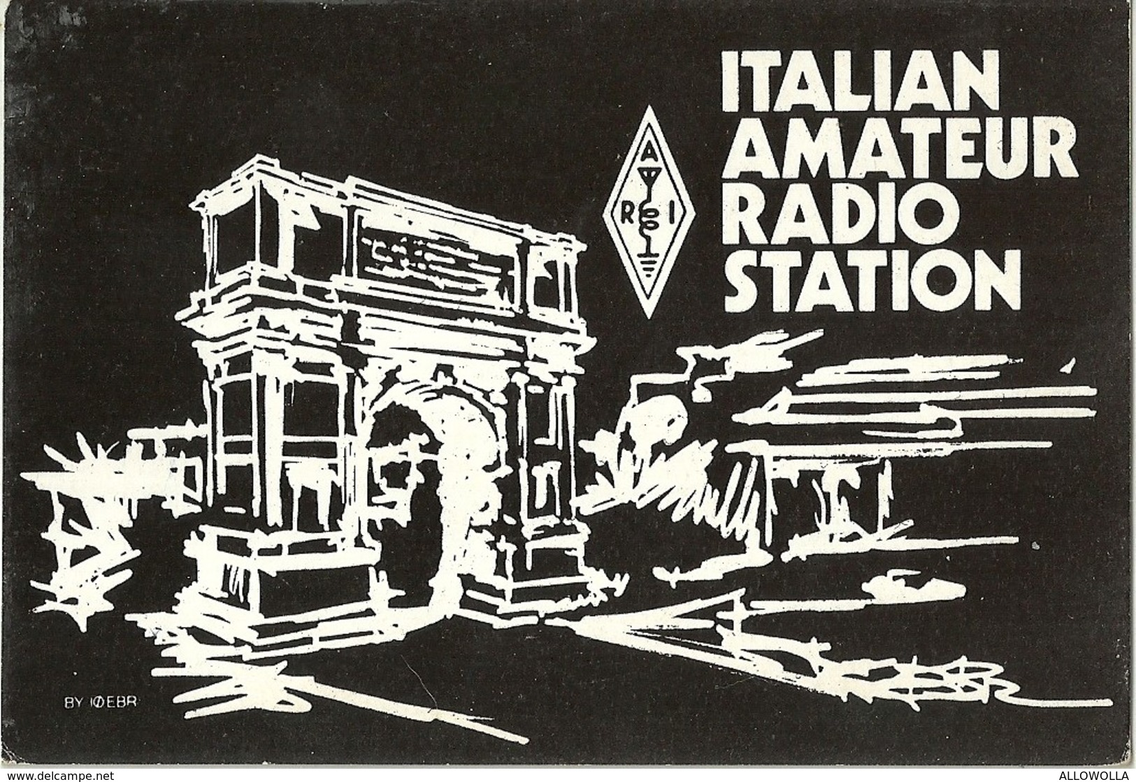 2499 " ITALIAN AMATEUR RADIO STATION " CART.ORIG.SPED. - Radio Amatoriale