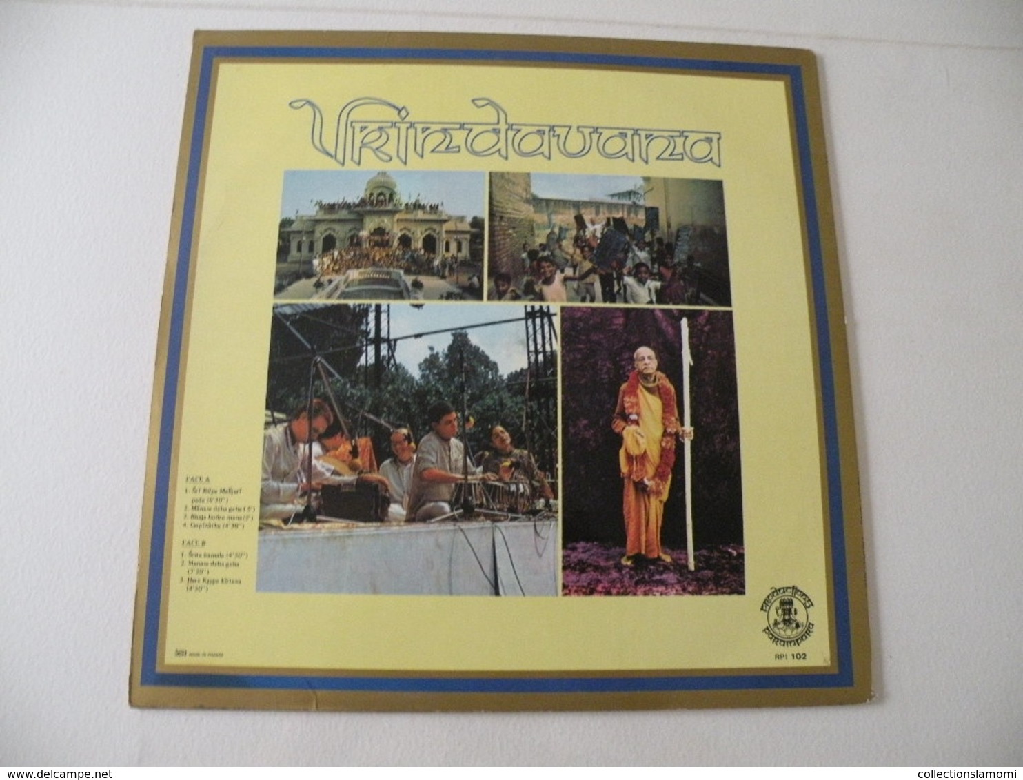 Musique India Vrindanara -(Titres Sur Photos)- Vinyle 33 T LP - Musiques Du Monde