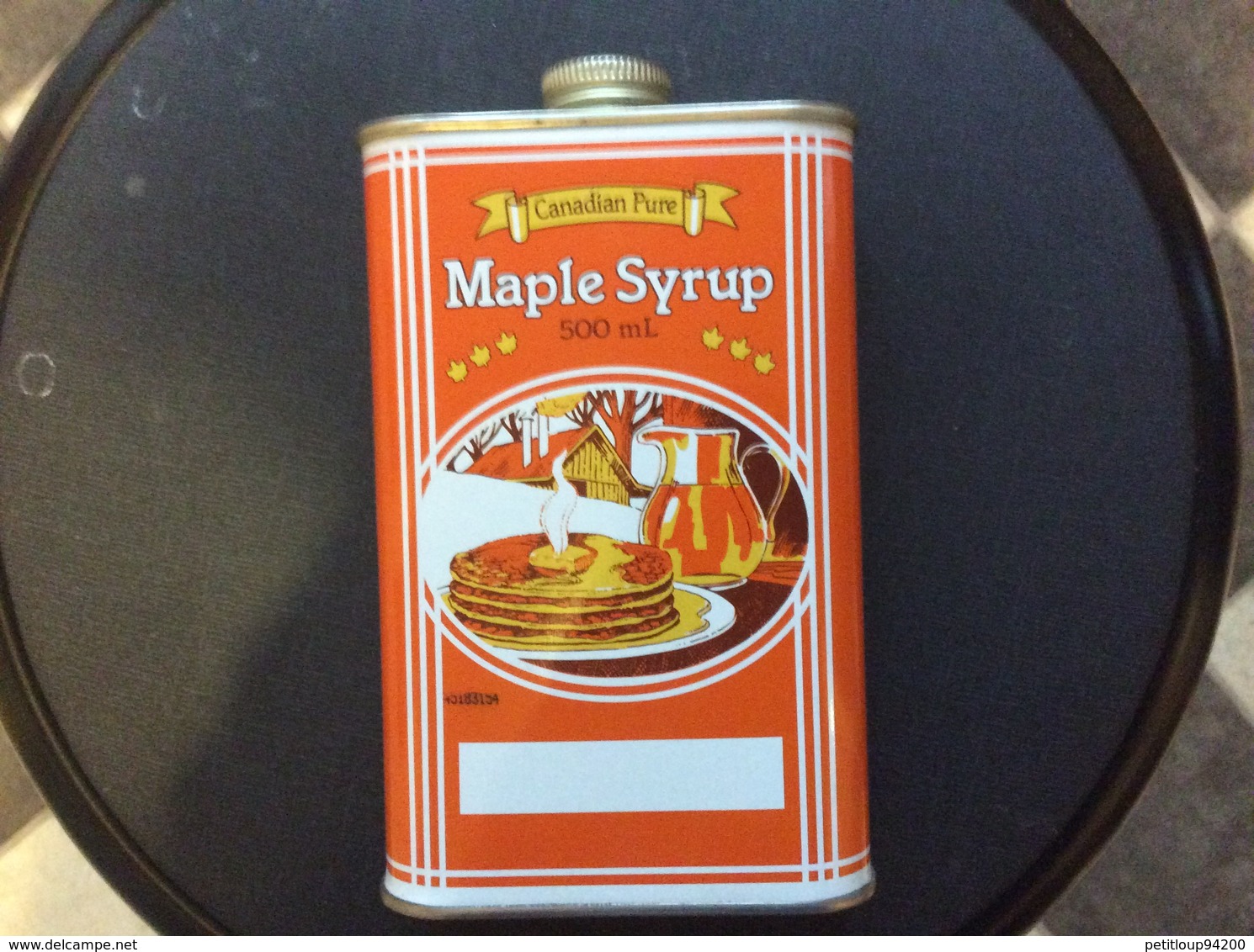 BIDON MÉTAL SIROP D’ERABLE Pur Canadien  MAPLE SYRUP Canadian Pure - Boîtes