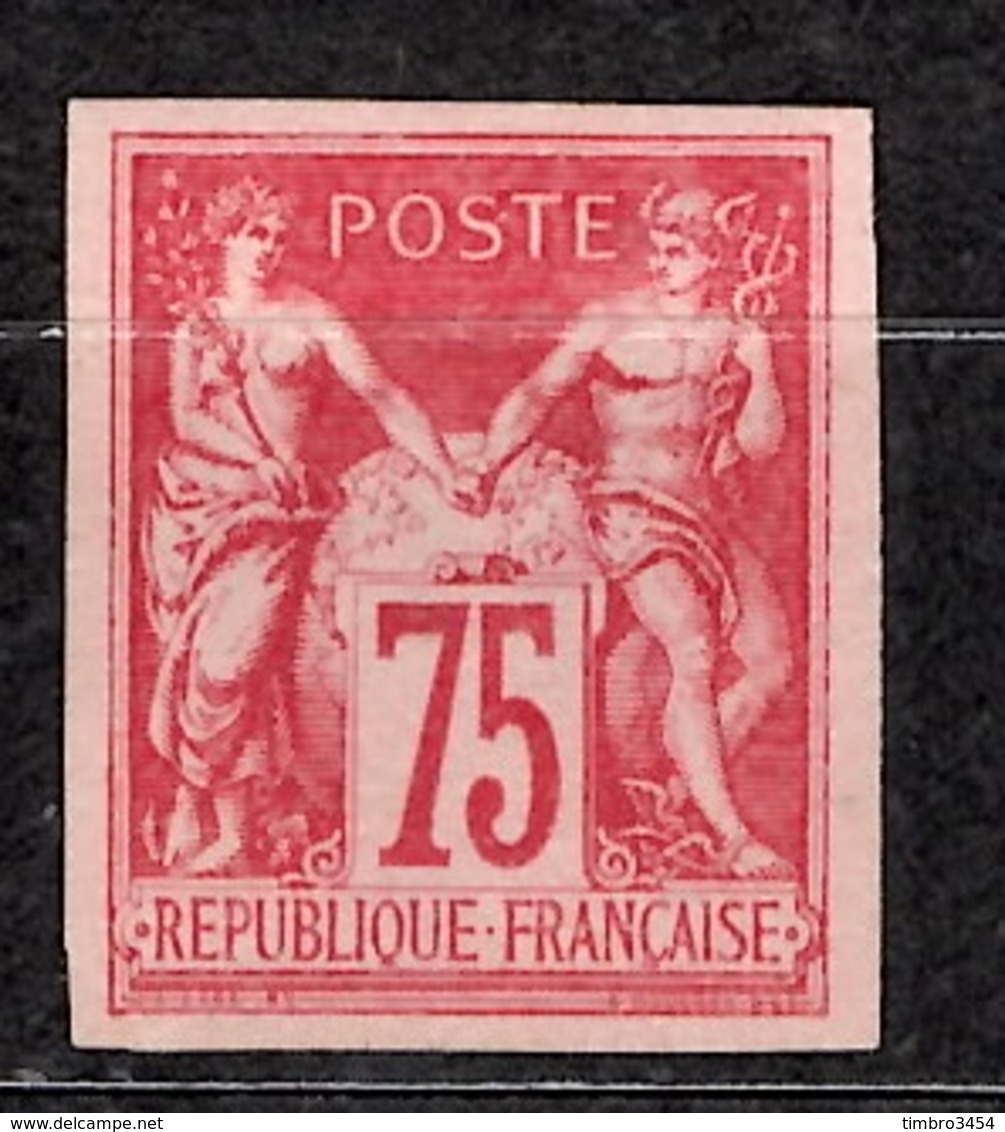 France Sage YT N° 81c Non Dentelé émission Granet Rose Vif Neuf (*). TB. A Saisir! - 1876-1898 Sage (Type II)
