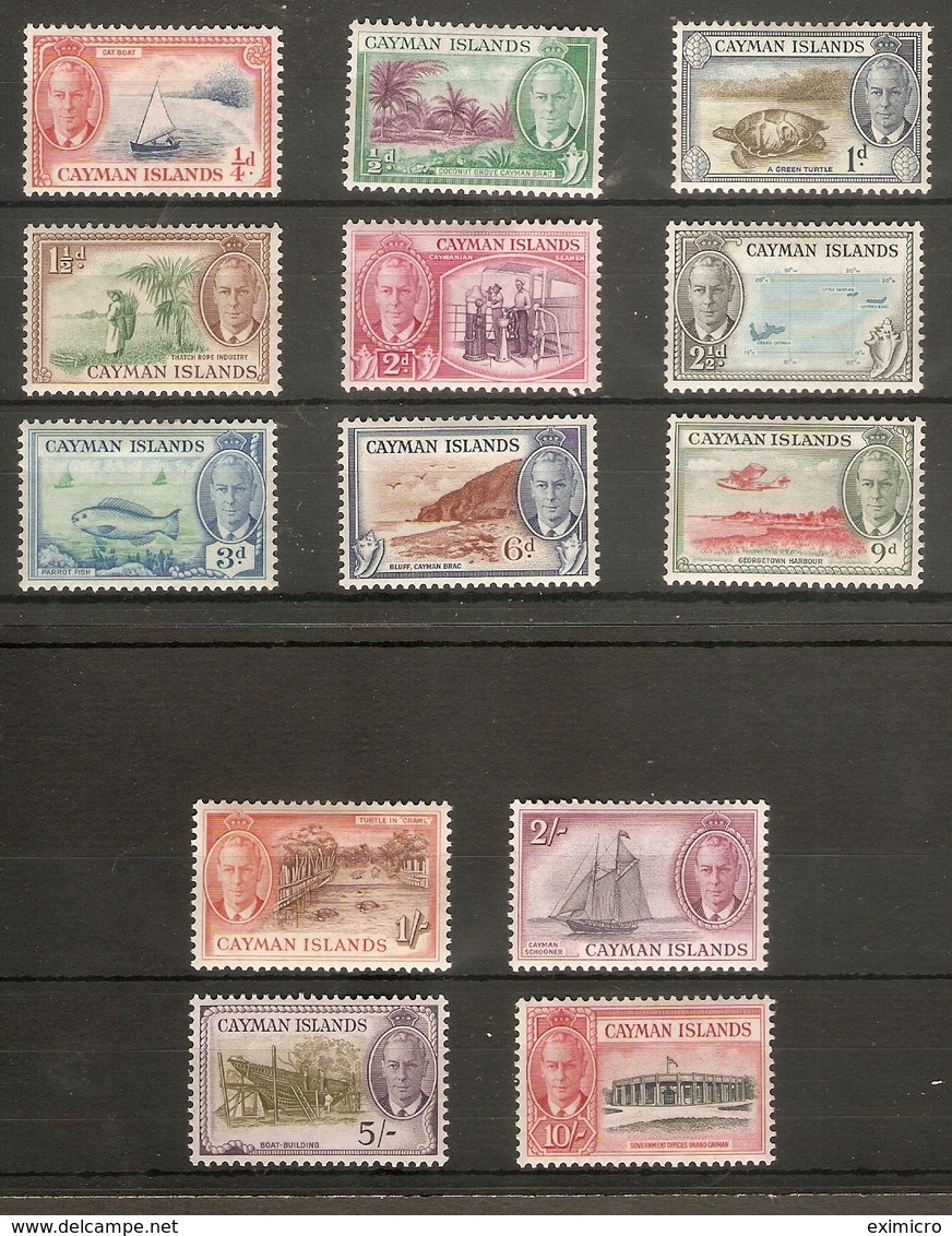 CAYMAN ISLANDS 1950 SET SG 135/147 UNMOUNTED MINT/MOUNTED MINT Cat £80 - Cayman Islands