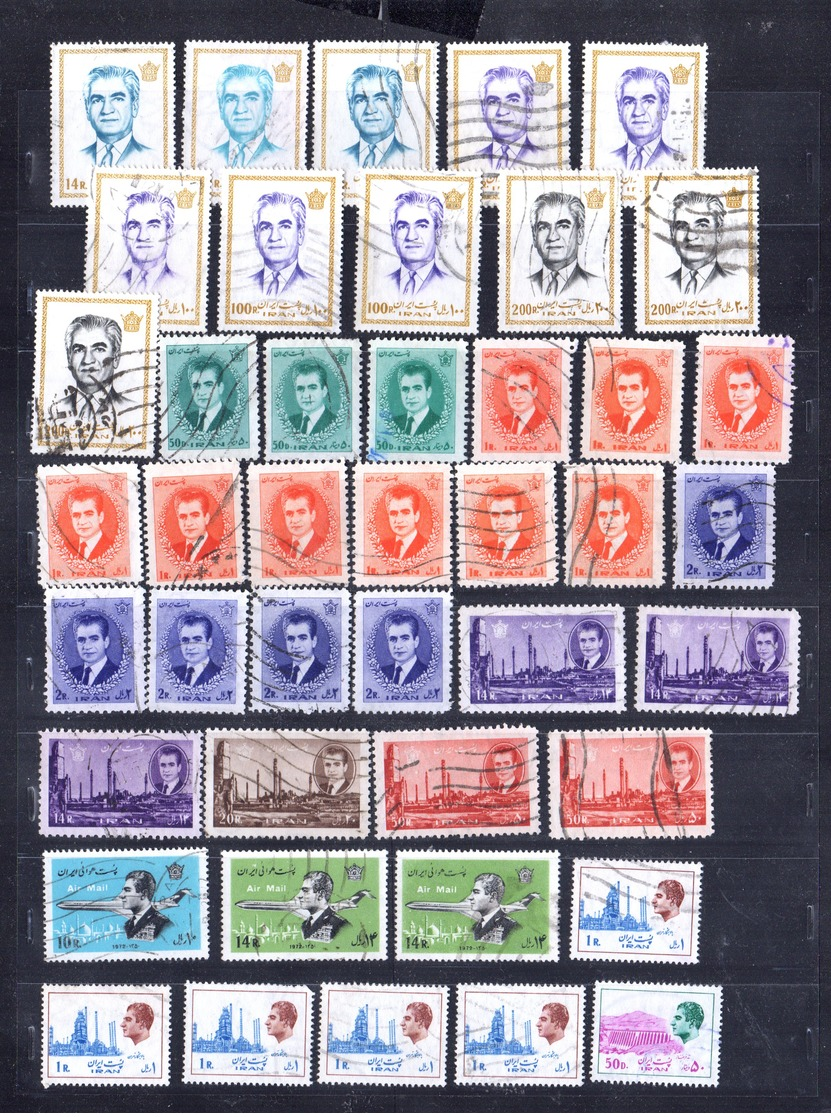 4232 Iran Persia Beautiful Mixed Selection Of Stamps Mostly Used     ایران - Iran