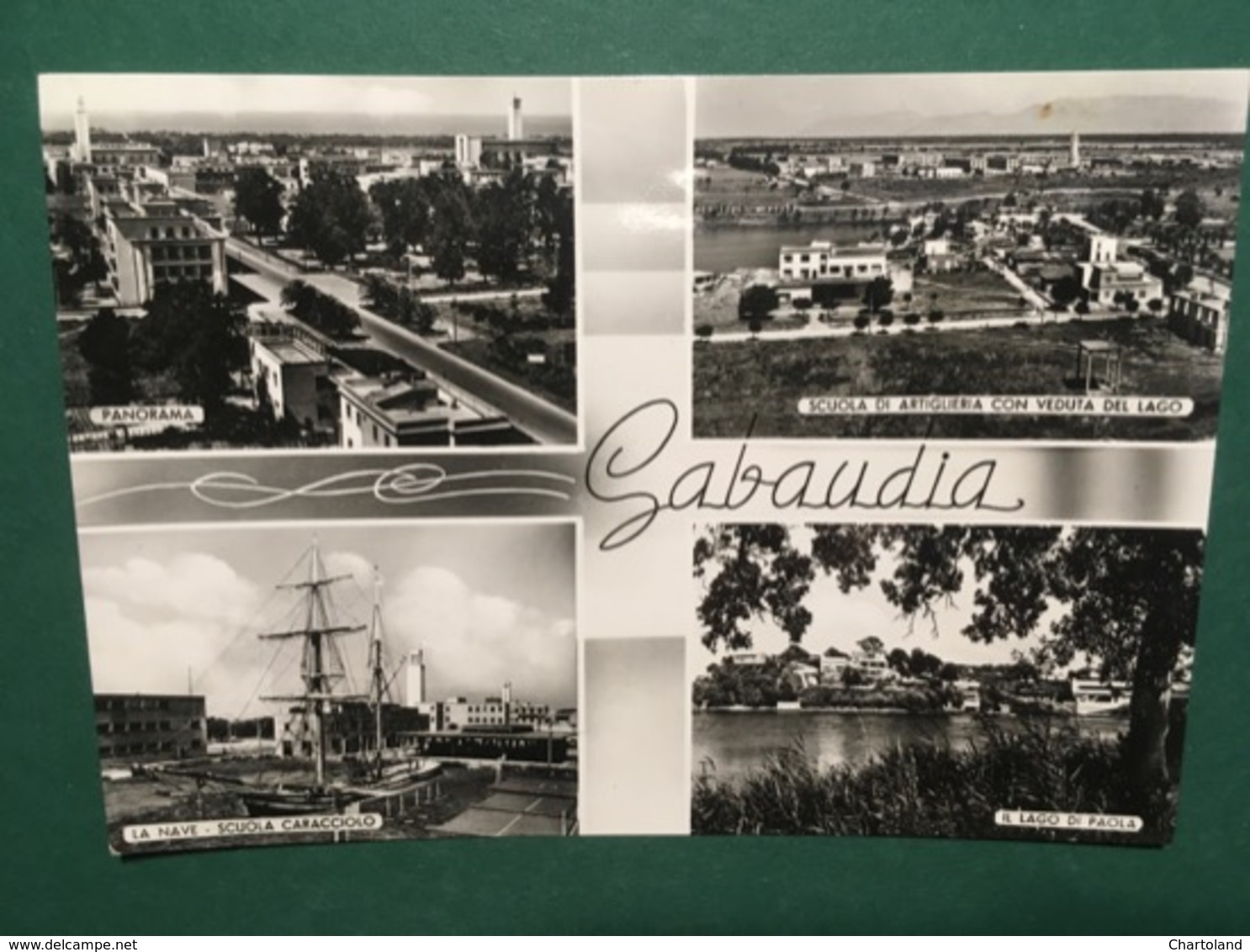 Cartolina Sabaudia - Panorama - Il Lago Di Paolo - 1956 - Latina