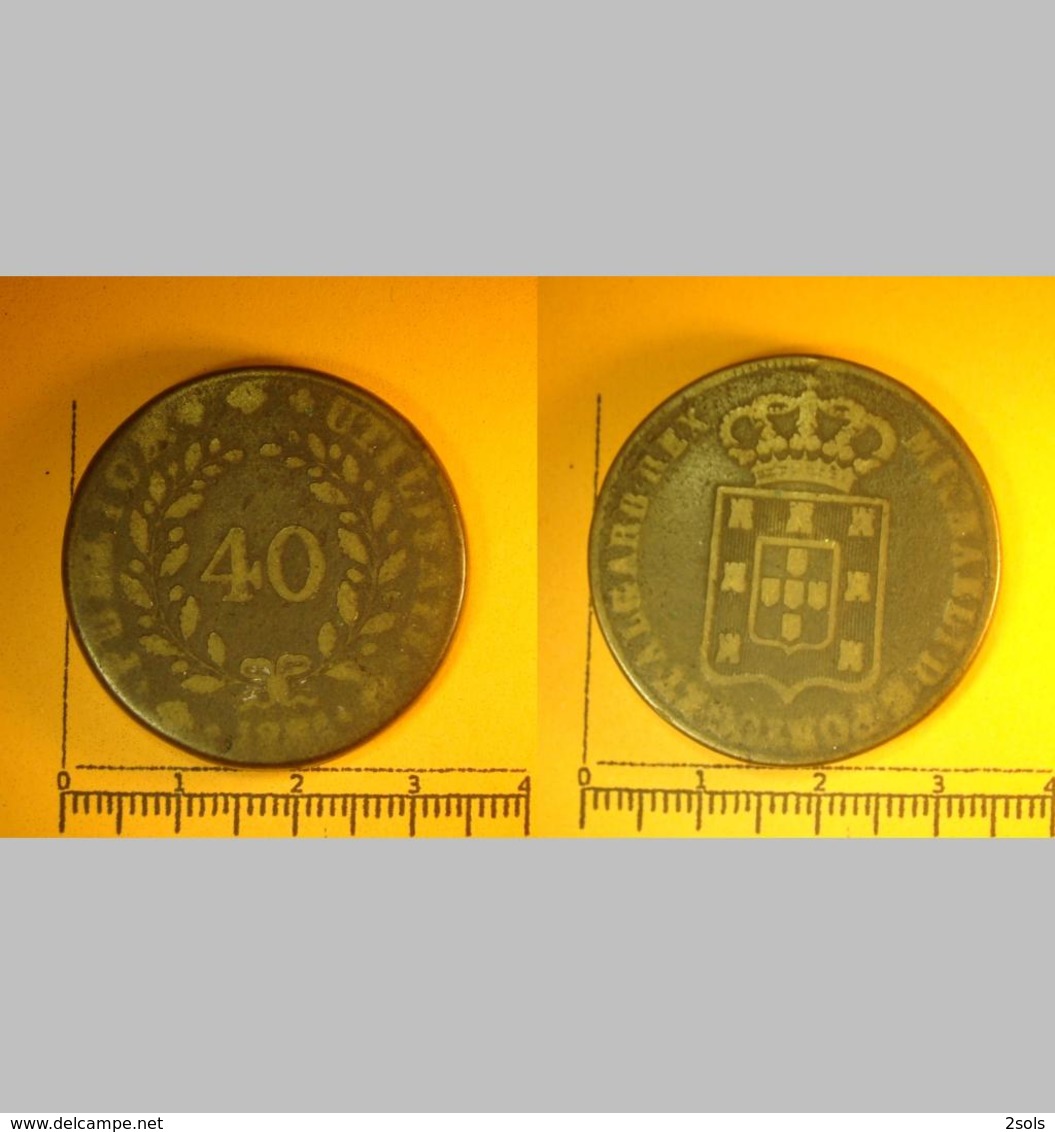 Pataco Ou 40 RIES Michel 1 1834 ( &0006) - Portugal