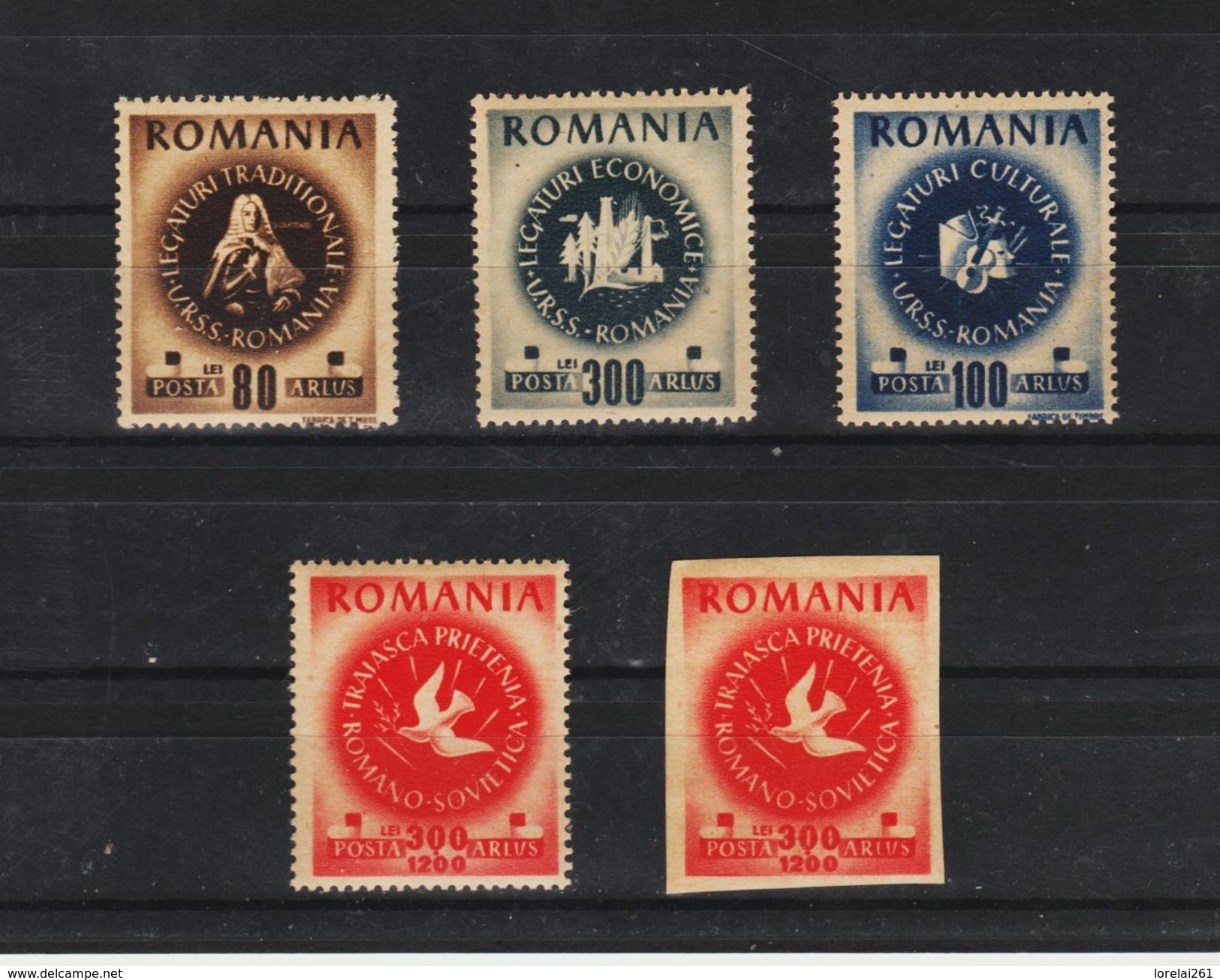 1946 - Amitie Roumano Sovietique Mi 1008/1011 A+B Et Yv 921/924  MNH - Ungebraucht