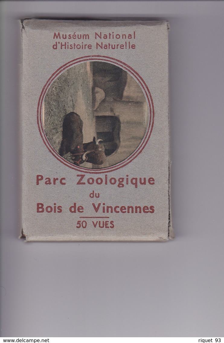 Pochette De 50 Vues D'animaux Du Parc Zoologique Du Bois De Vincennes - Other & Unclassified