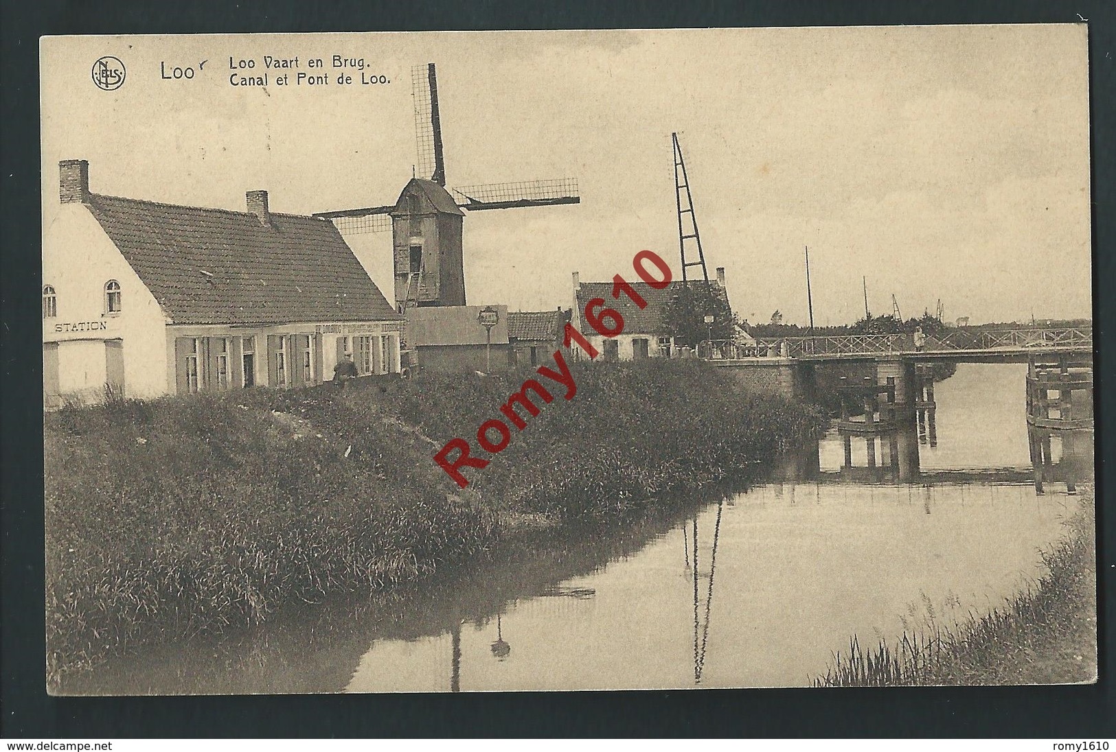 LOO. Canal, Pont Et Moulin. - Lo-Reninge