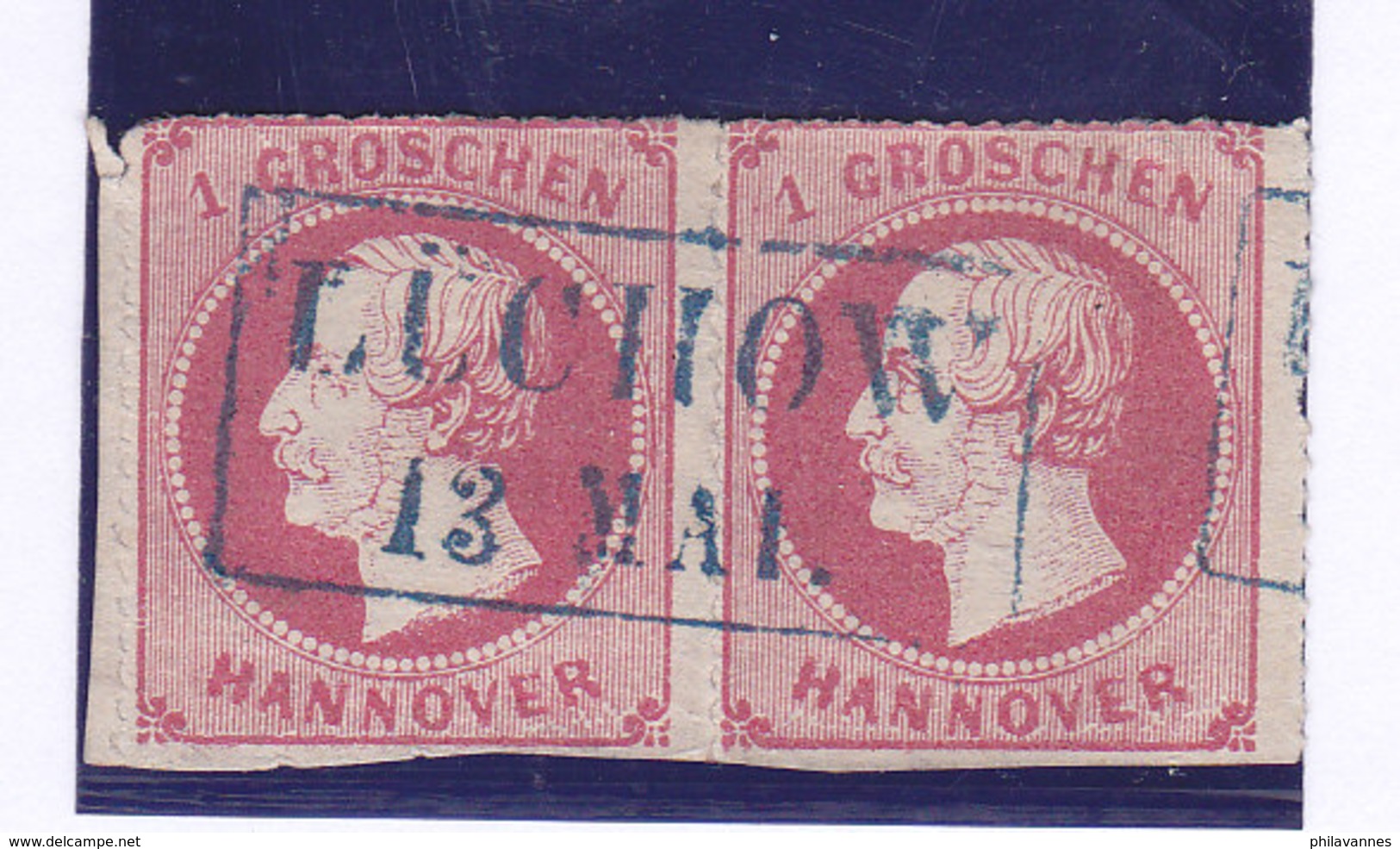 HANOVRE, N°17X2, Mi14,  Oblitéré ,LUCHOW Cote 8-11€ ( W1911/036) - Hannover